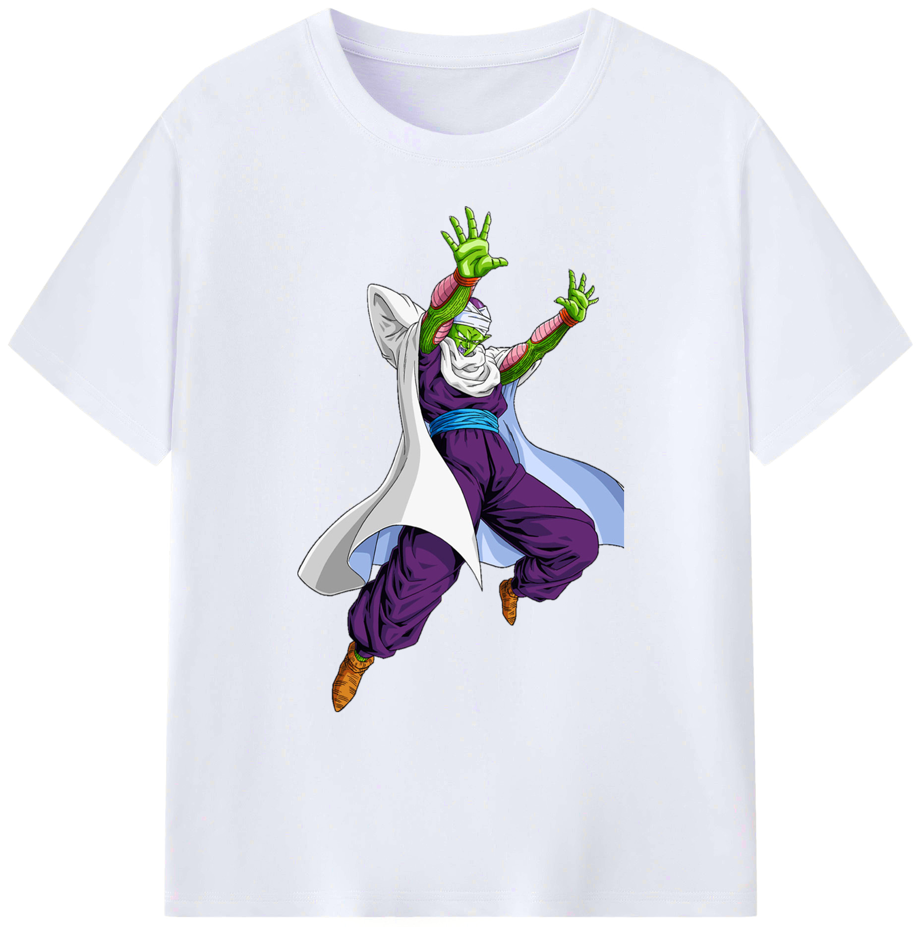 （画像用） ドラゴンボール ピッコロ DRAGON BALL Piccolo 綿100％ メンズ半袖Tシャツ｜肌触りやわらか＆通気性