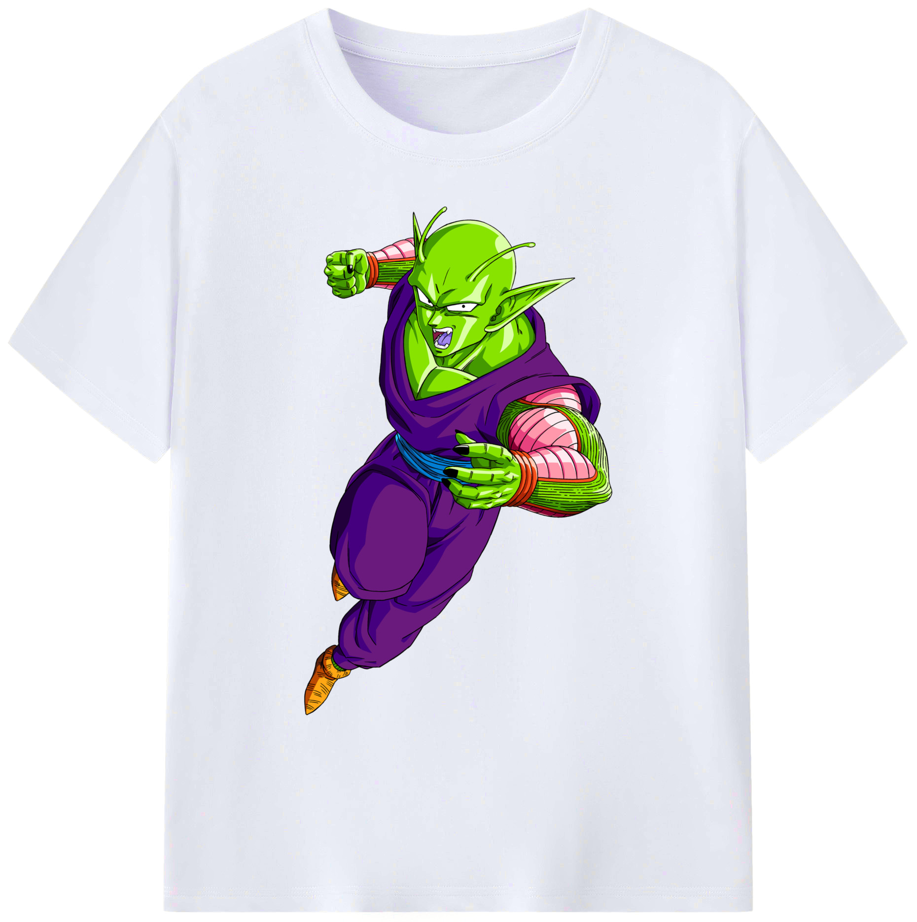 （画像用） ドラゴンボール ピッコロ DRAGON BALL Piccolo 綿100％ メンズ半袖Tシャツ｜肌触りやわらか＆通気性