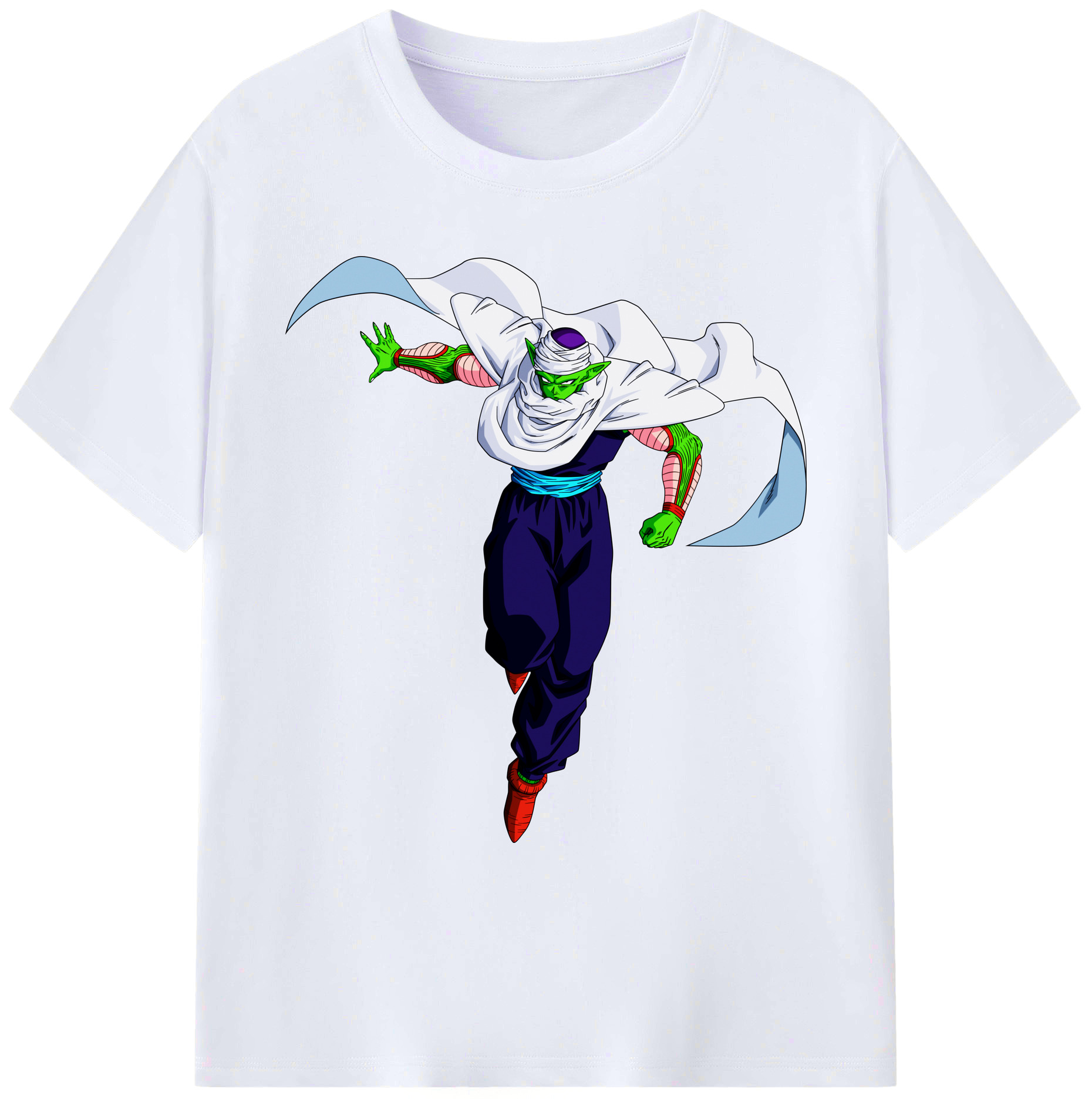（画像用） ドラゴンボール ピッコロ DRAGON BALL Piccolo 綿100％ メンズ半袖Tシャツ｜肌触りやわらか＆通気性