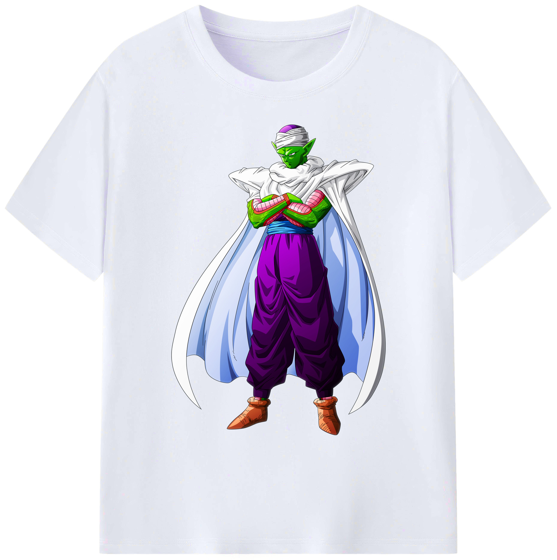 （画像用） ドラゴンボール ピッコロ DRAGON BALL Piccolo 綿100％ メンズ半袖Tシャツ｜肌触りやわらか＆通気性