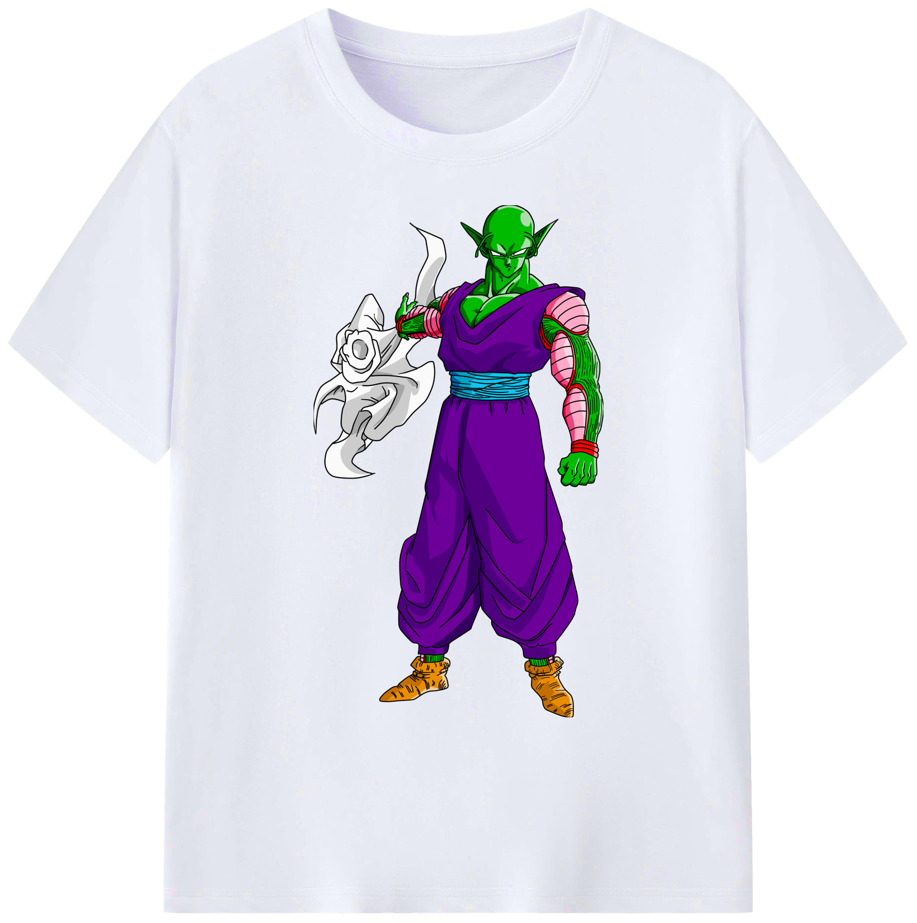 （画像用） ドラゴンボール ピッコロ DRAGON BALL Piccolo 綿100％ メンズ半袖Tシャツ｜肌触りやわらか＆通気性