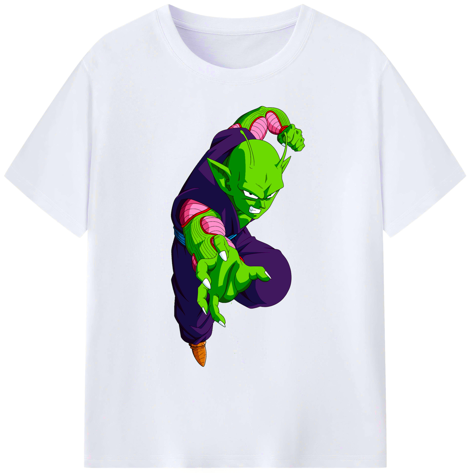 （画像用） ドラゴンボール ピッコロ DRAGON BALL Piccolo 綿100％ メンズ半袖Tシャツ｜肌触りやわらか＆通気性