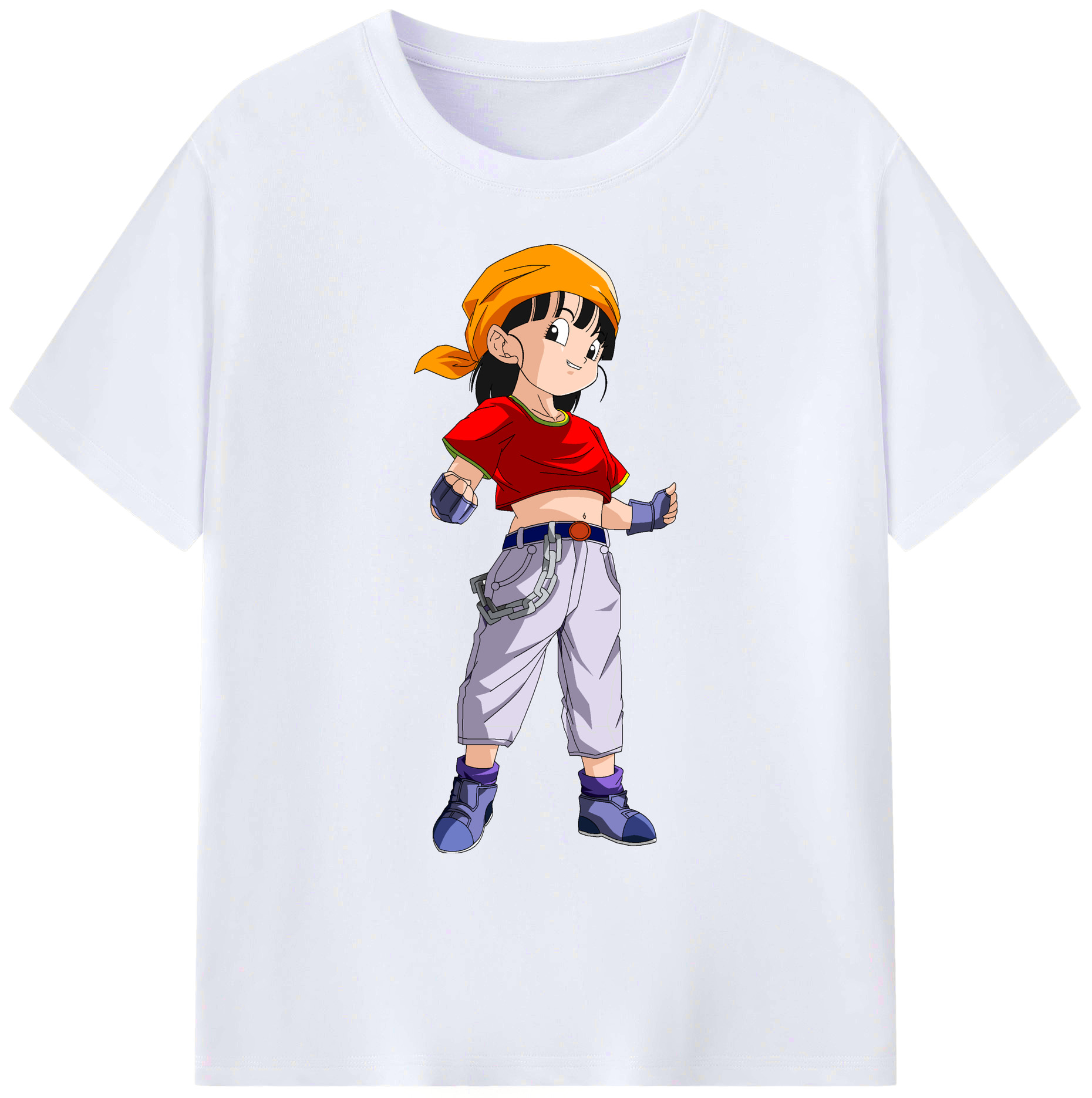 （画像用） ドラゴンボール パン DRAGON BALL Pan 綿100％ メンズ半袖Tシャツ｜肌触りやわらか＆通気性