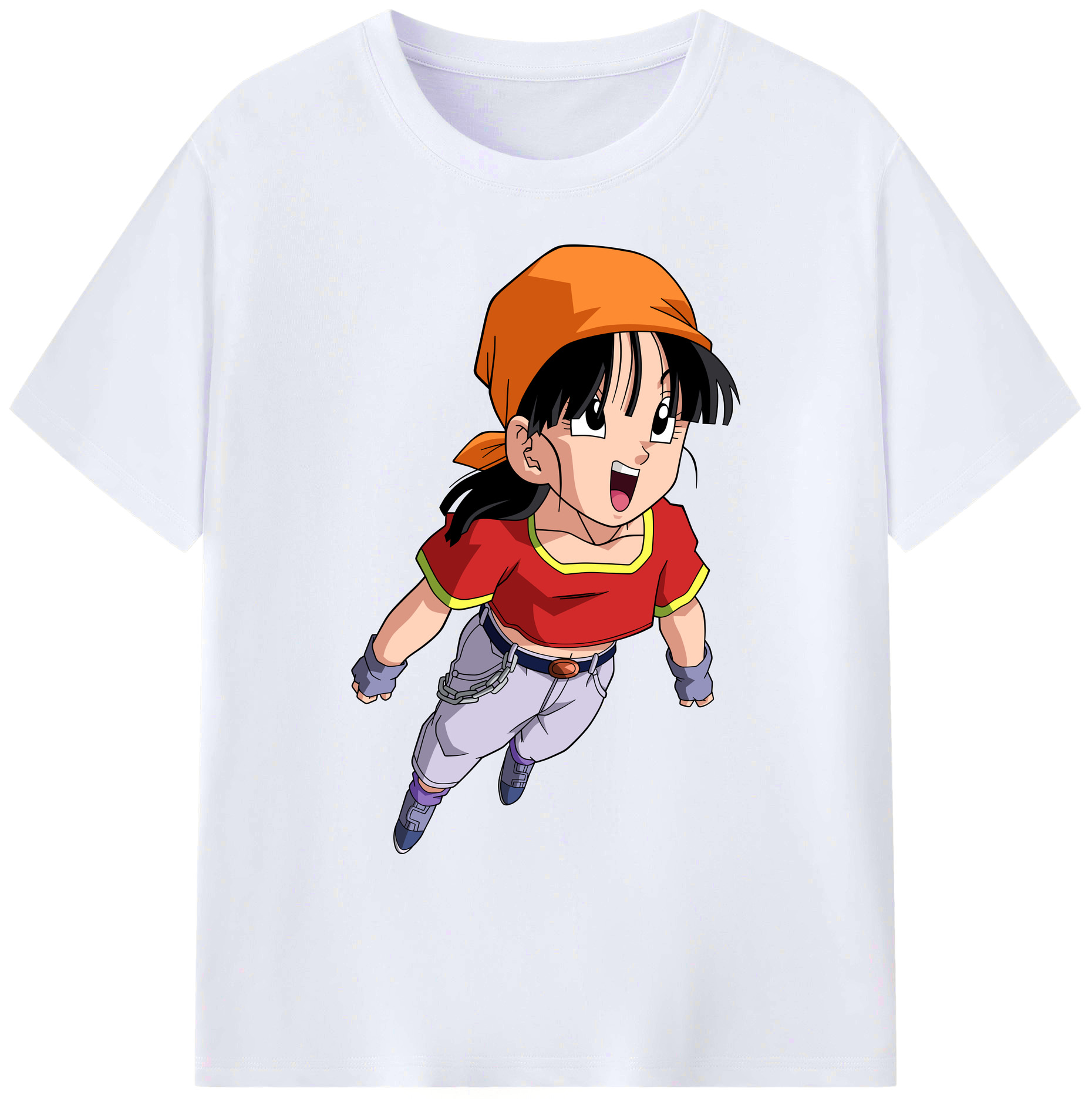 （画像用） ドラゴンボール パン DRAGON BALL Pan 綿100％ メンズ半袖Tシャツ｜肌触りやわらか＆通気性