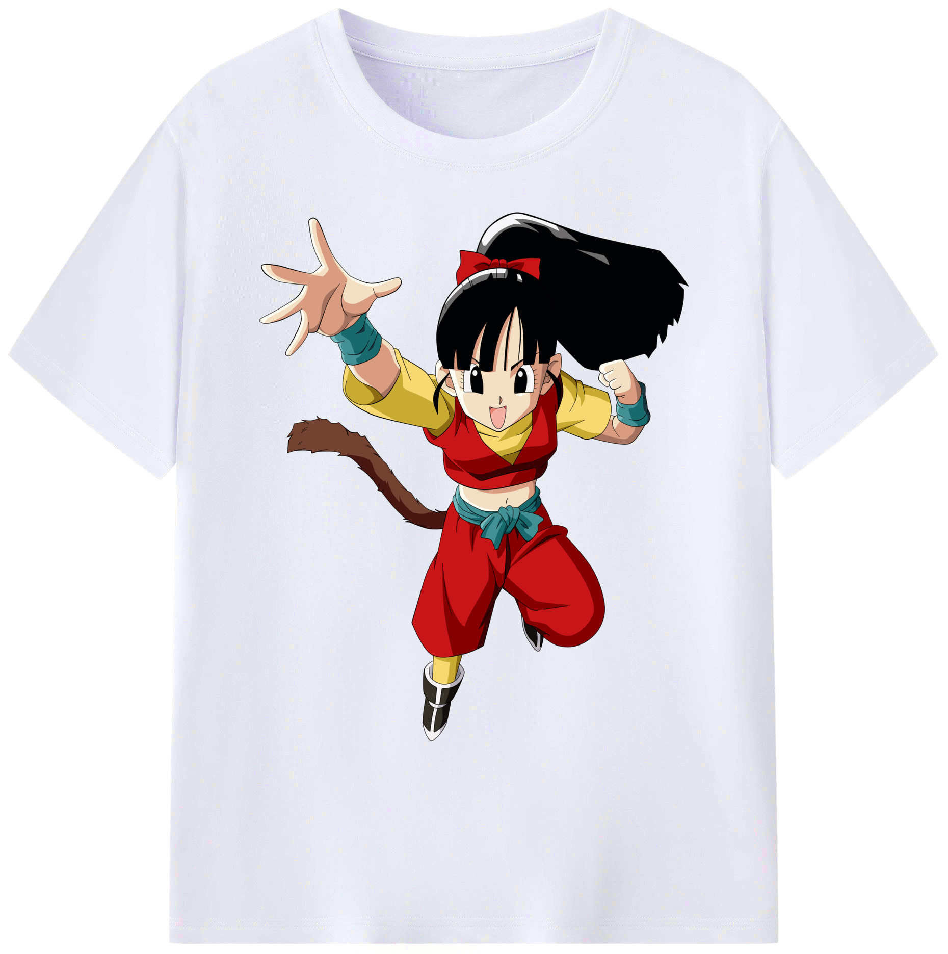 （画像用） ドラゴンボール パン DRAGON BALL Pan 綿100％ メンズ半袖Tシャツ｜肌触りやわらか＆通気性