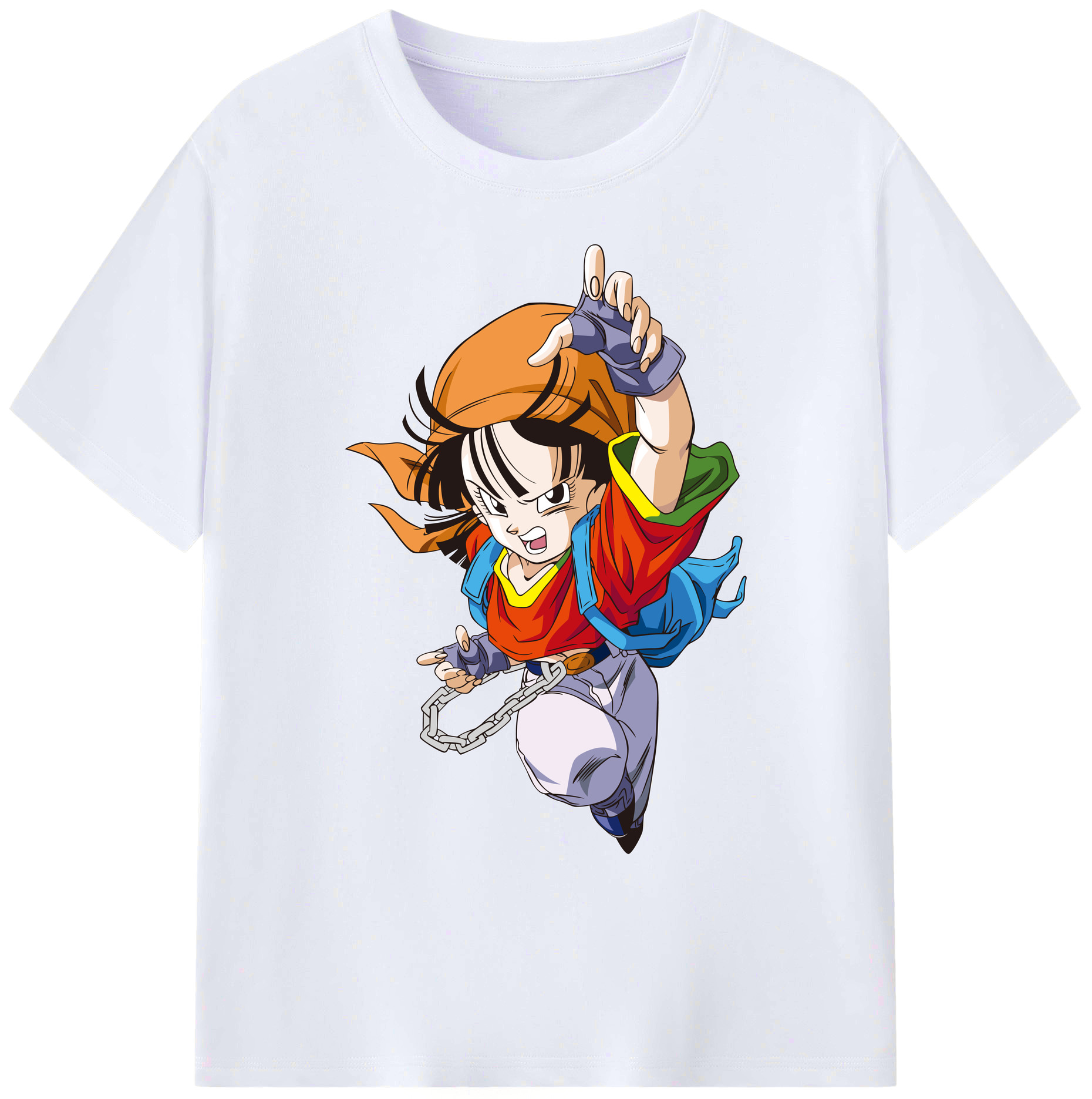 （画像用） ドラゴンボール パン DRAGON BALL Pan 綿100％ メンズ半袖Tシャツ｜肌触りやわらか＆通気性