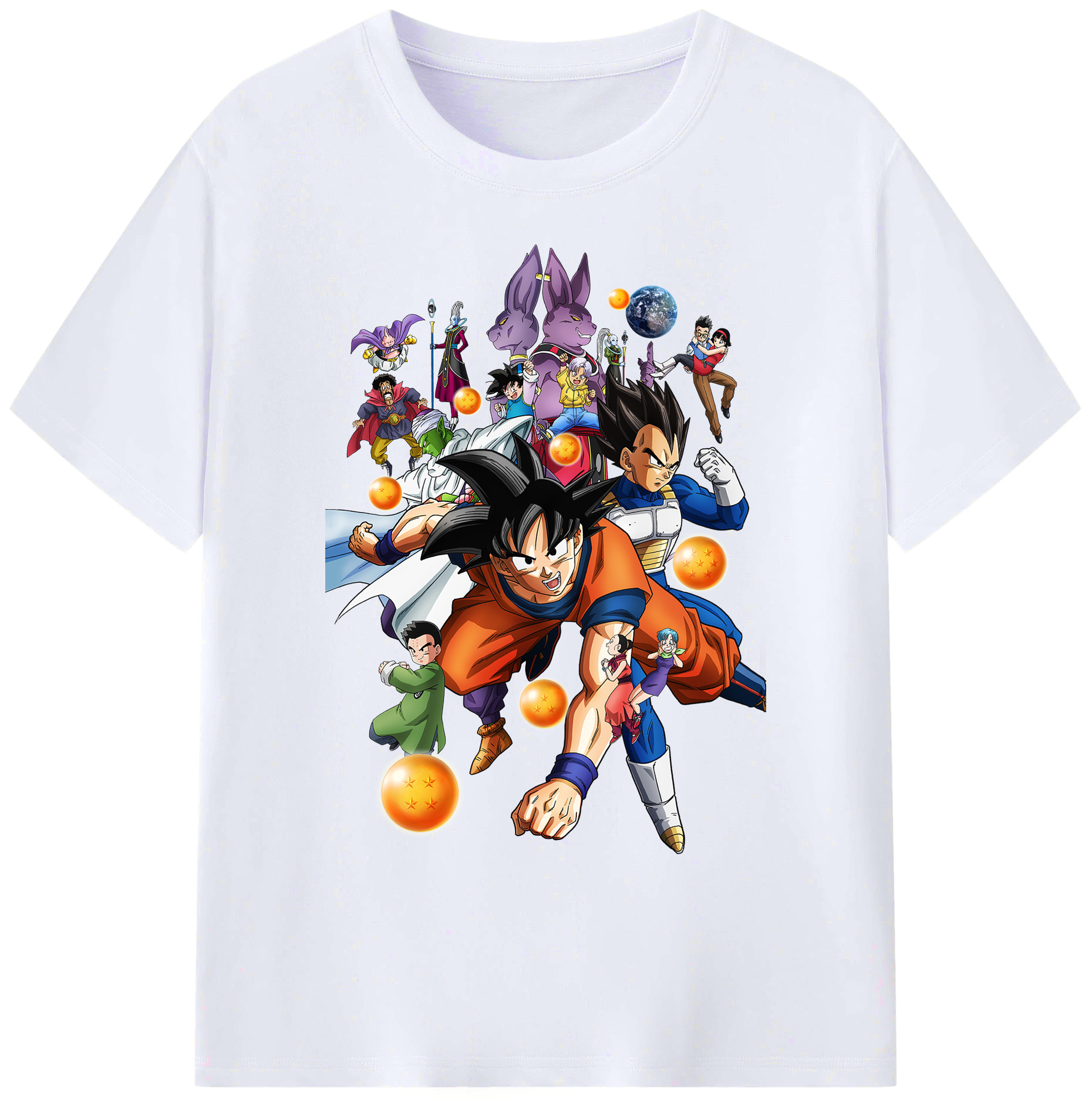 （画像用） ドラゴンボール DRAGON BALL 綿100％ メンズ半袖Tシャツ｜肌触りやわらか＆通気性