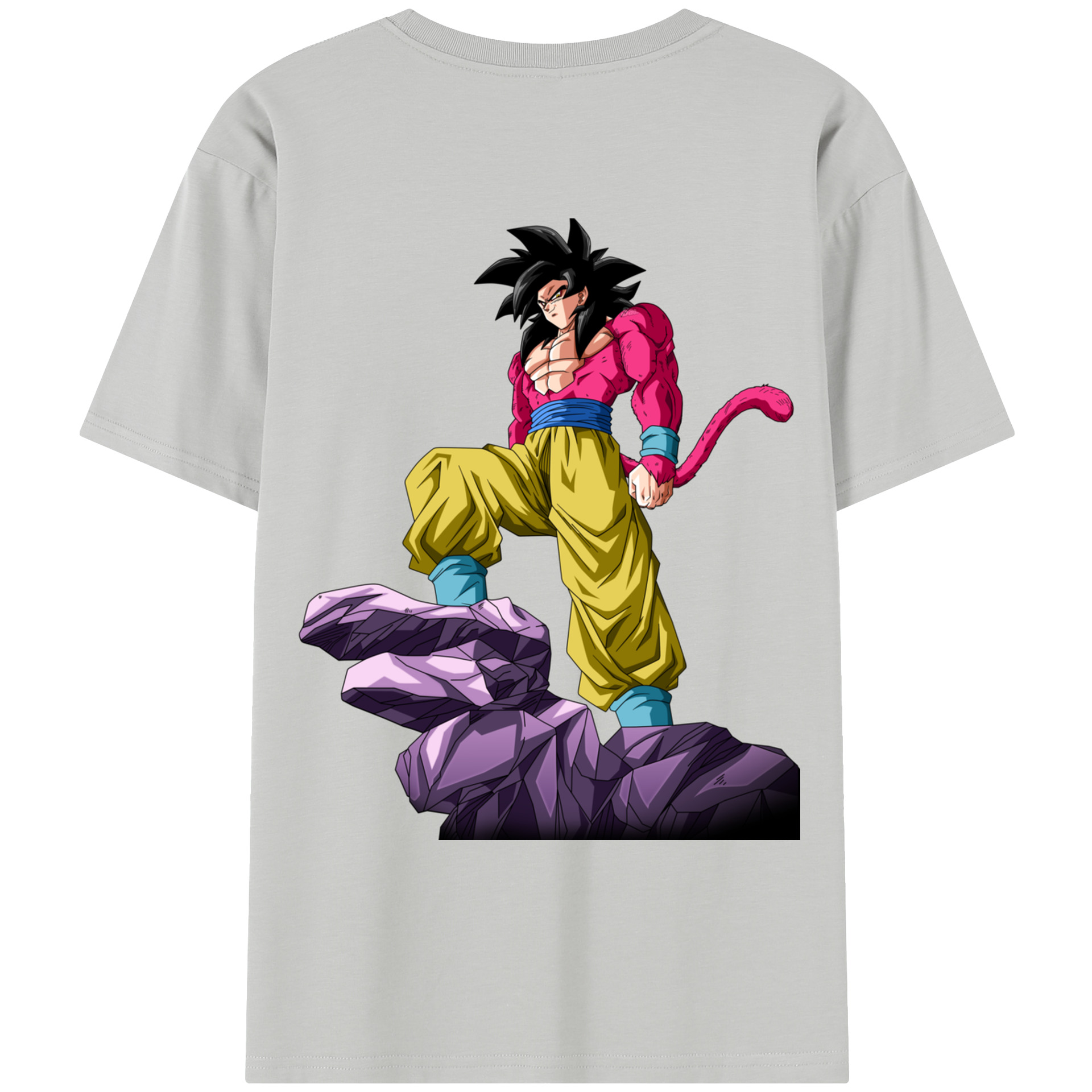 （画像用） ドラゴンボール 孫悟空（そん ごくう）Son Goku カカロット DRAGON BALL Kakarotto レディース半袖Tシャツ(バックプリント)