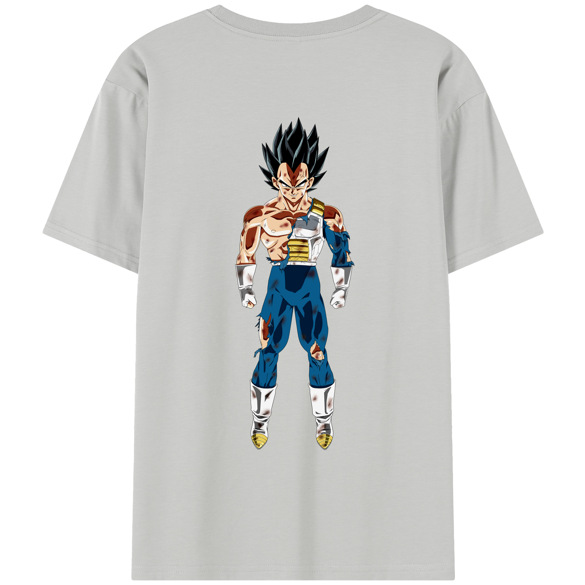 （画像用） ドラゴンボール ベジータ四世（Bejīta Yonsei）DRAGON BALL Vegeta IV レディース半袖Tシャツ(バックプリント)