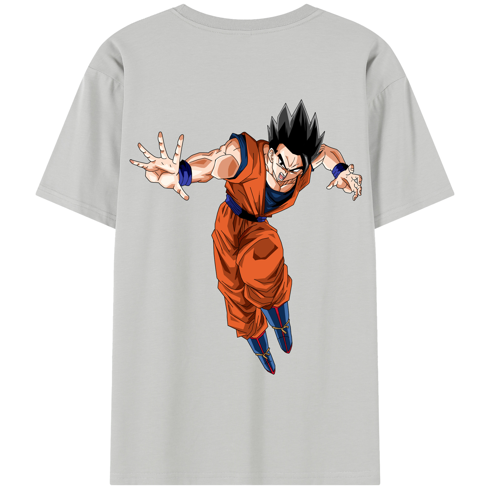 （画像用） ドラゴンボール 孫 悟飯（そんごはん）DRAGON BALL Son Gohan レディース半袖Tシャツ(バックプリント)