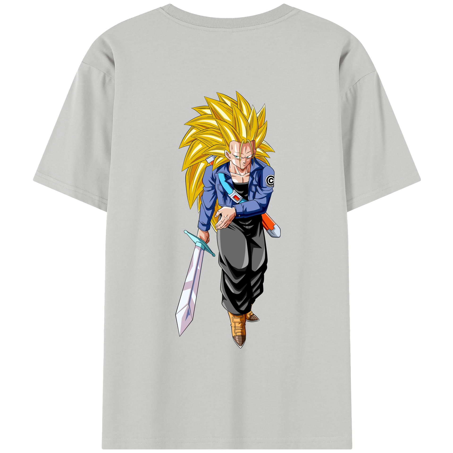（画像用） ドラゴンボール トランクス（Torankusu）DRAGON BALL Trunks レディース半袖Tシャツ(バックプリント)