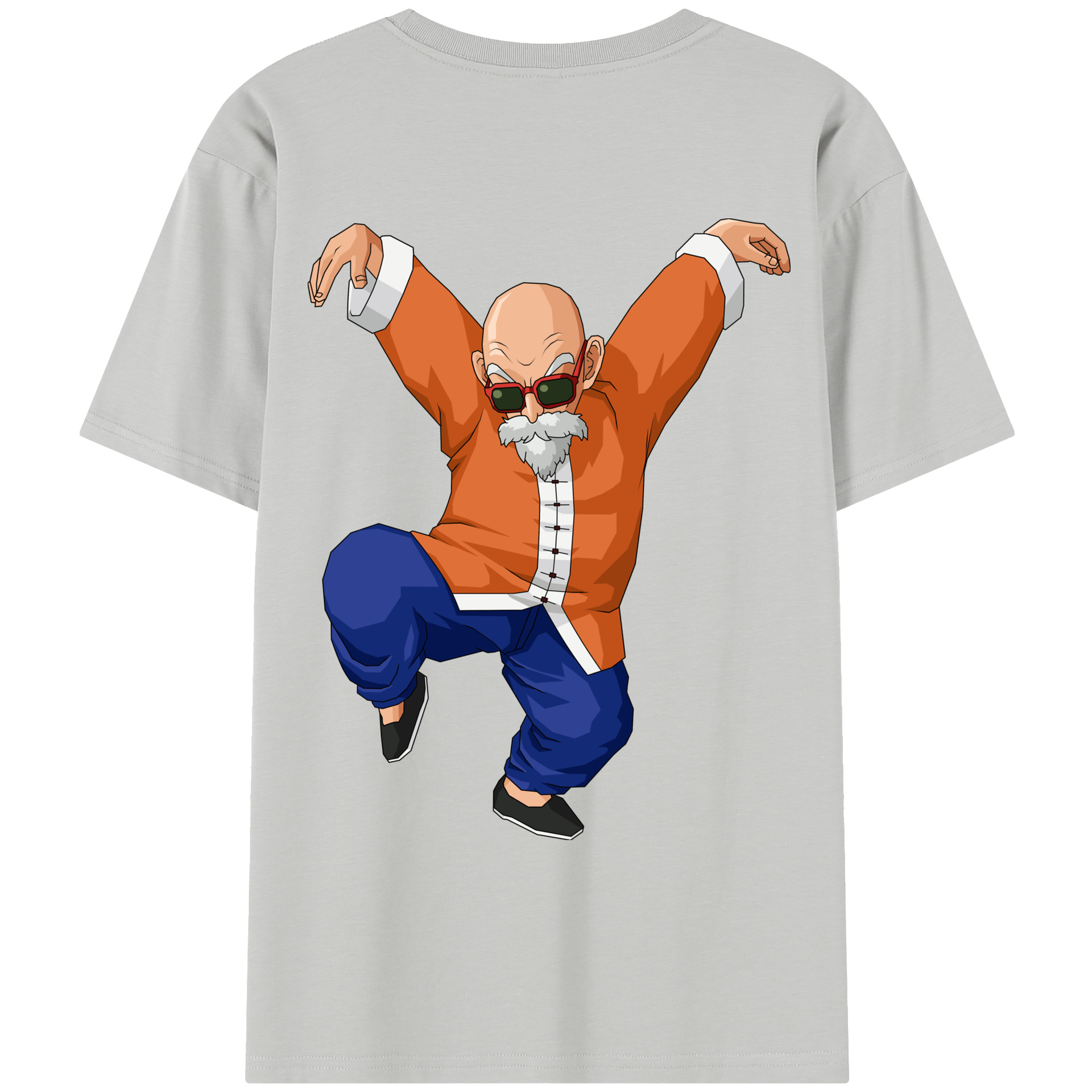 （画像用） ドラゴンボール 亀仙人（かめせんにん） DRAGON BALL Master Roshi Kame Sennin レディース半袖Tシャツ(バックプリント)