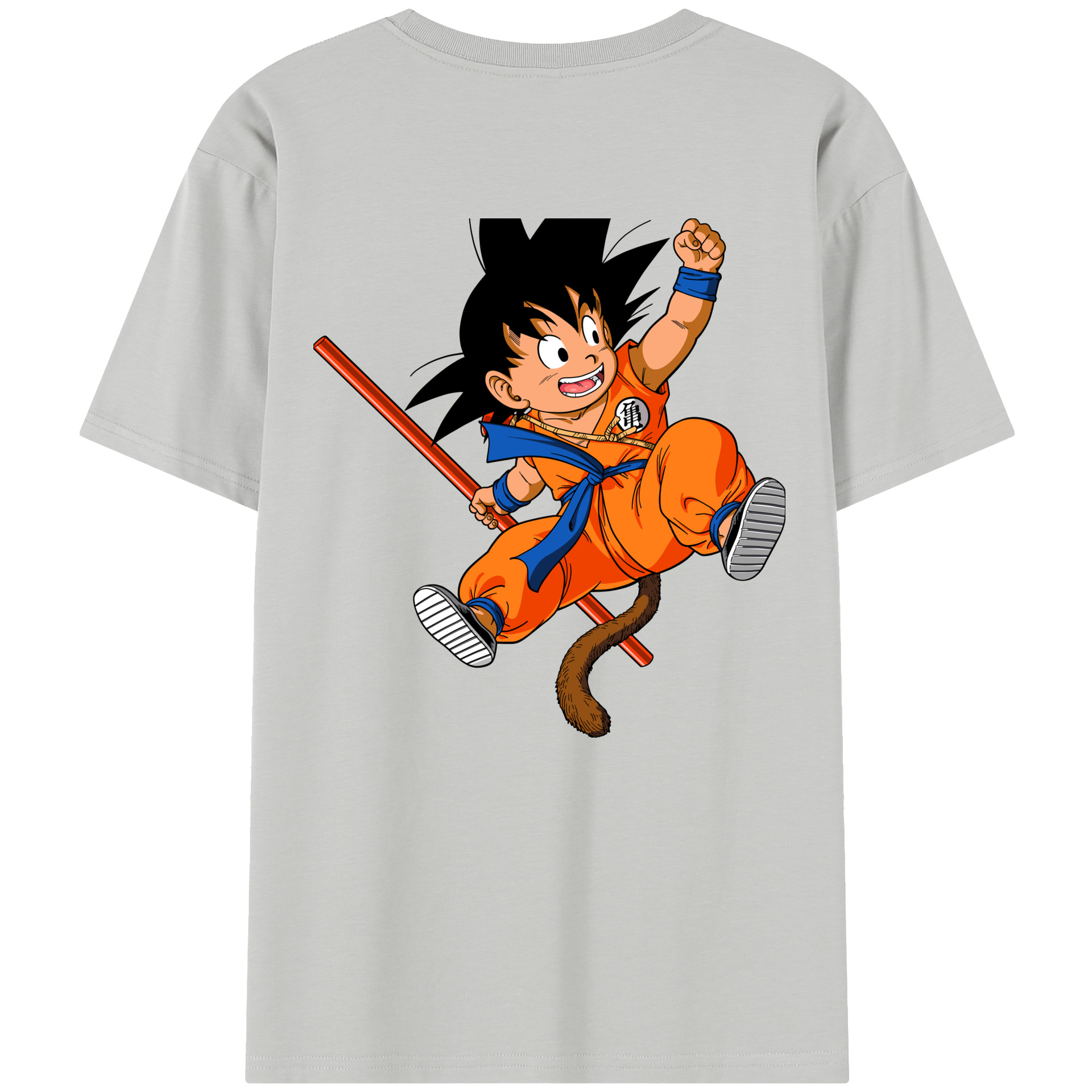 （画像用） ドラゴンボール 孫悟空（そん ごくう）Son Goku カカロット DRAGON BALL Kakarotto レディース半袖Tシャツ(バックプリント)