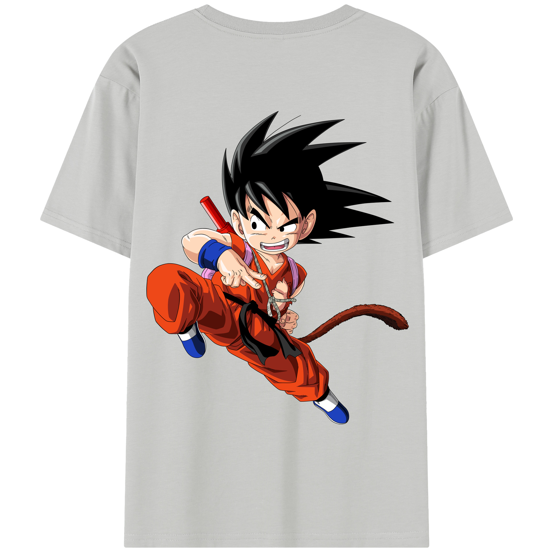 （画像用） ドラゴンボール 孫悟空（そん ごくう）Son Goku カカロット DRAGON BALL Kakarotto レディース半袖Tシャツ(バックプリント)