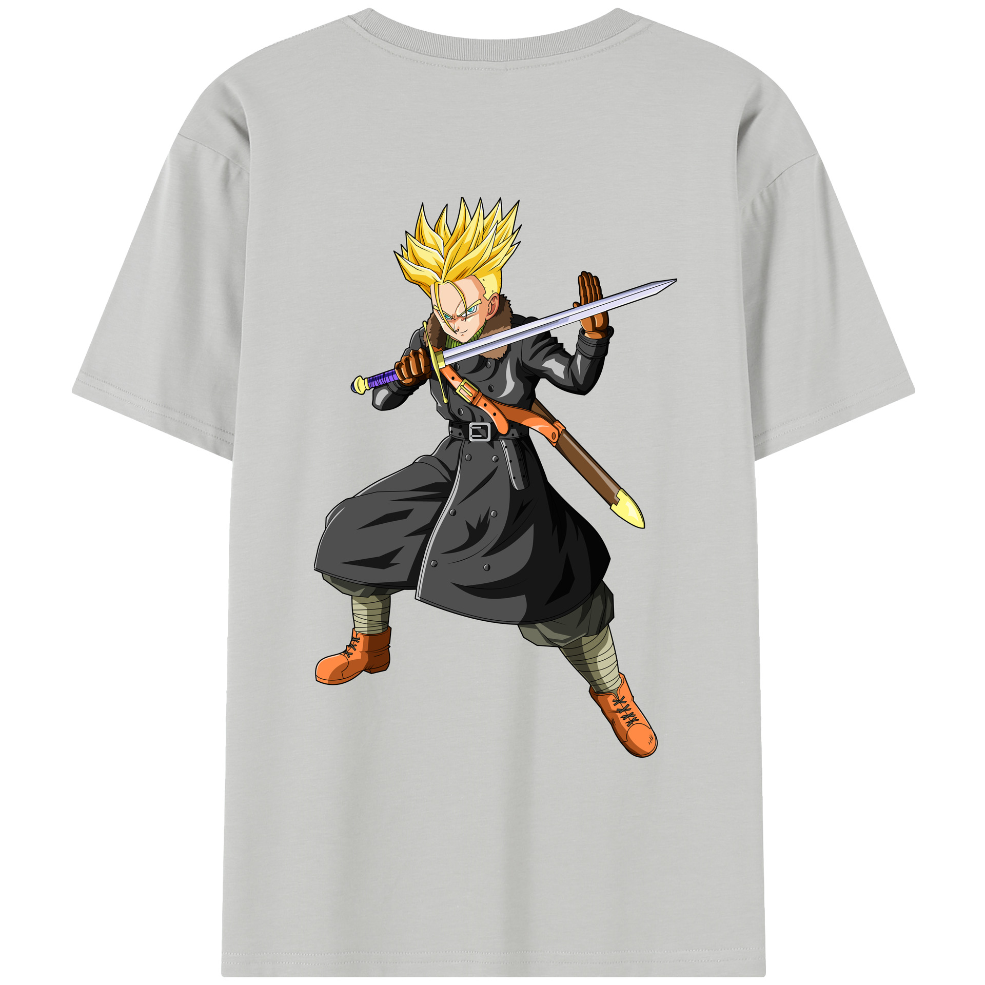（画像用） ドラゴンボール トランクス（Torankusu）DRAGON BALL Trunks レディース半袖Tシャツ(バックプリント)