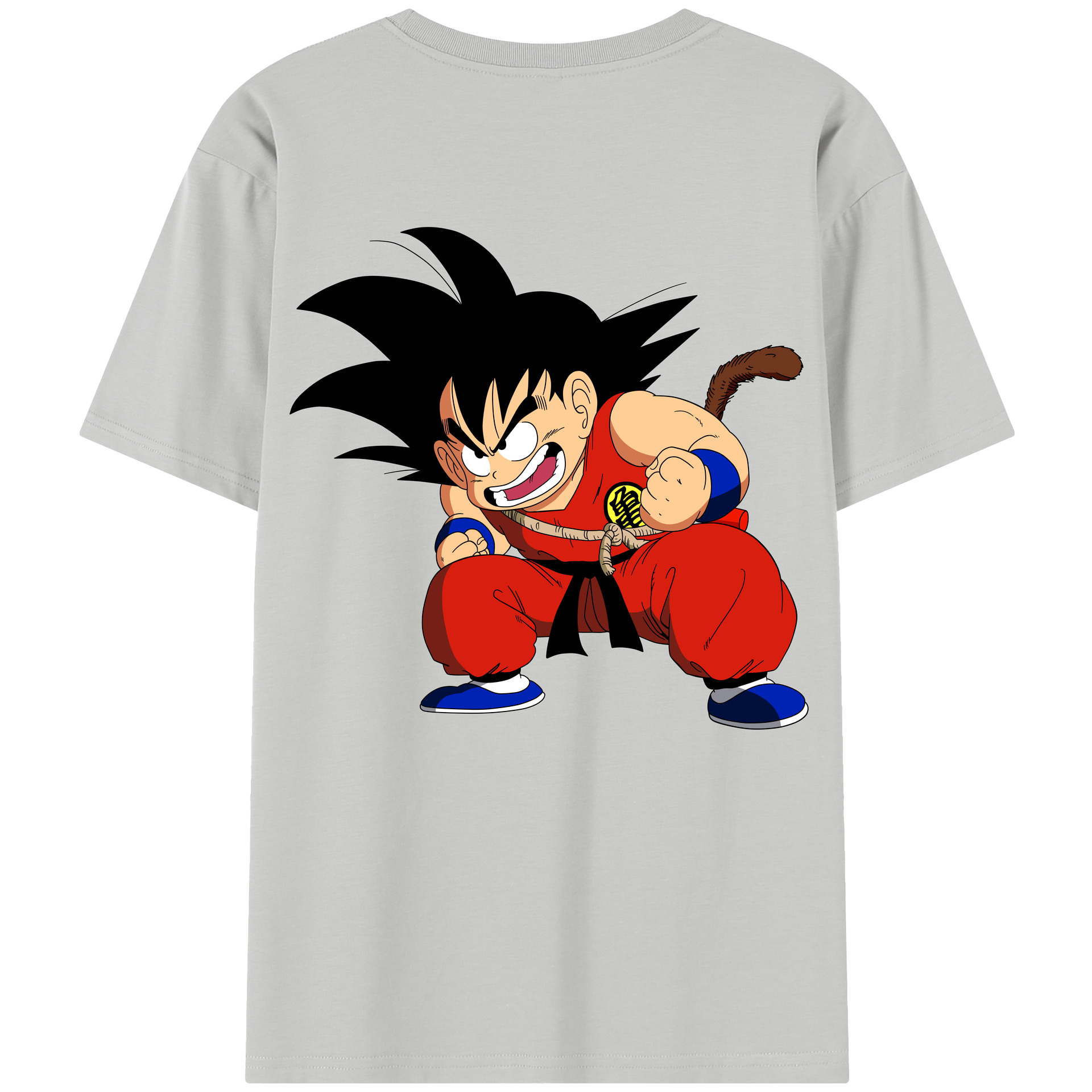 （画像用） ドラゴンボール 孫悟空（そん ごくう）Son Goku カカロット DRAGON BALL Kakarotto レディース半袖Tシャツ(バックプリント)