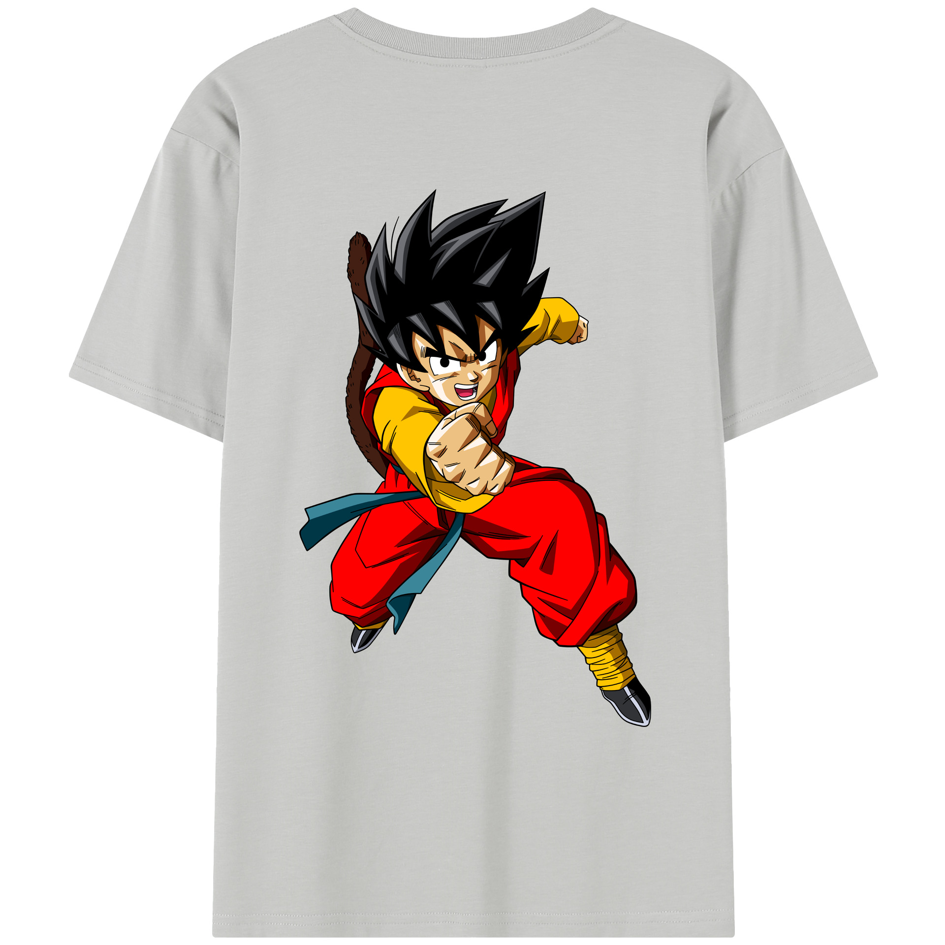 （画像用） ドラゴンボール 孫悟空（そん ごくう）Son Goku カカロット DRAGON BALL Kakarotto レディース半袖Tシャツ(バックプリント)