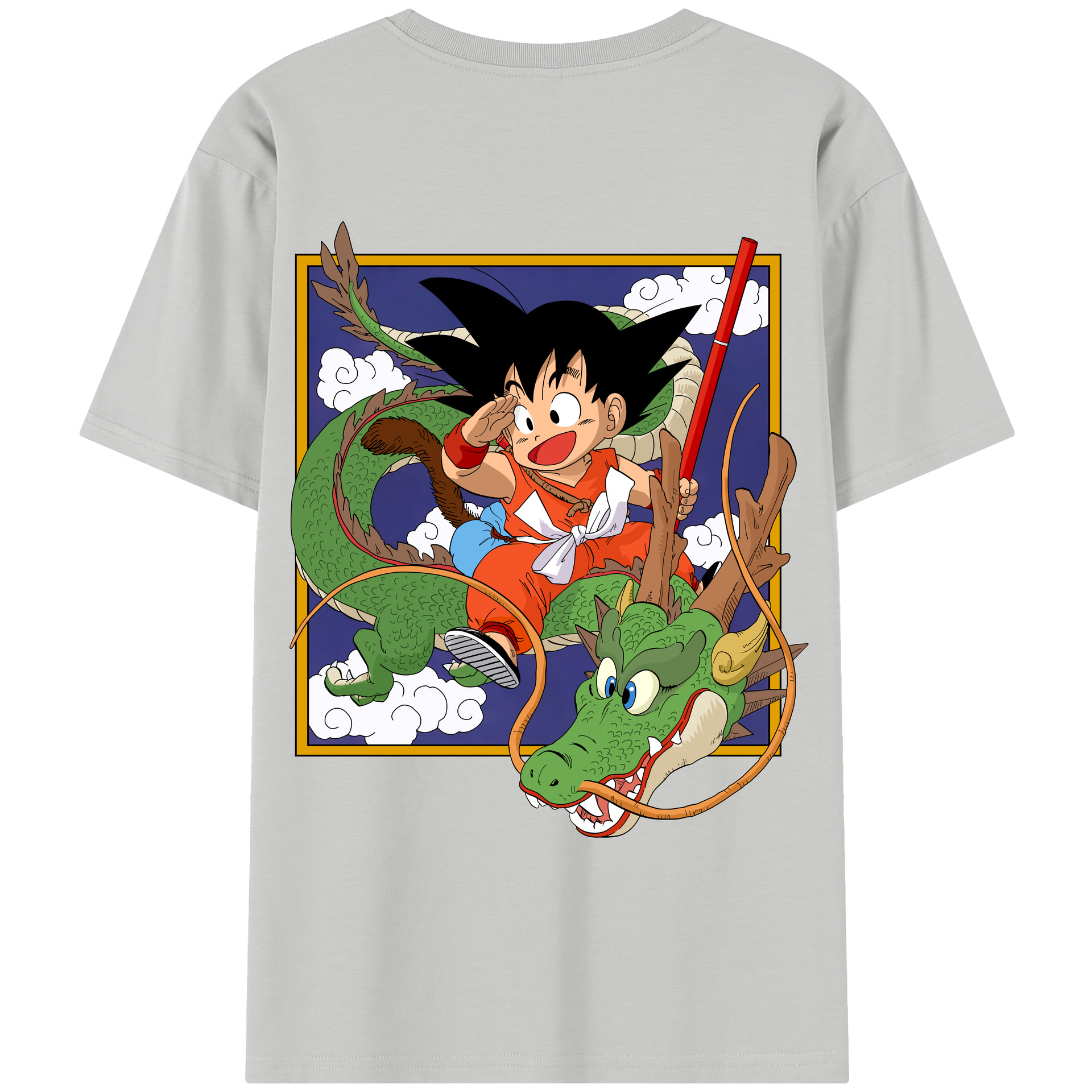（画像用） ドラゴンボール 孫悟空（そん ごくう）Son Goku カカロット DRAGON BALL Kakarotto レディース半袖Tシャツ(バックプリント)