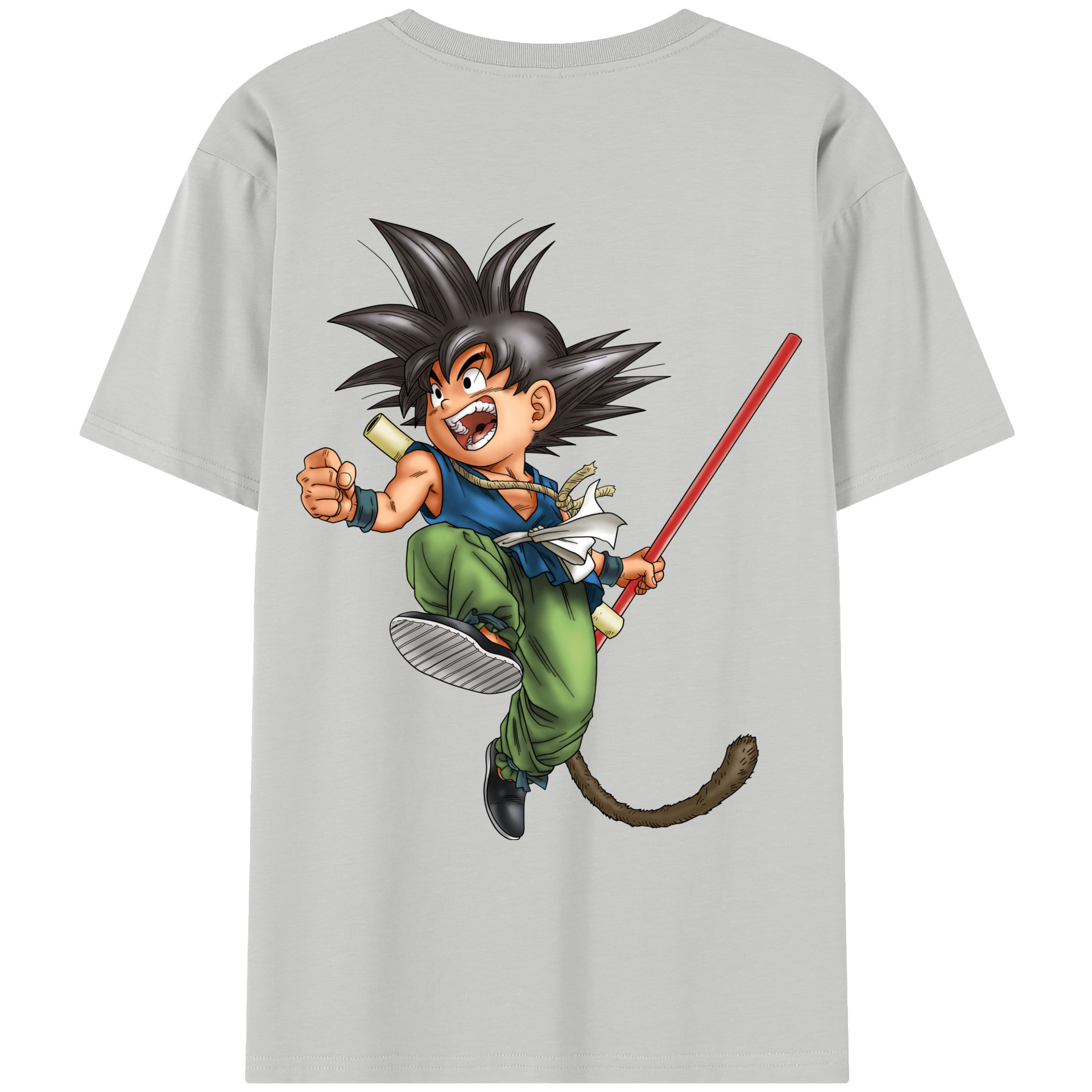 （画像用） ドラゴンボール 孫悟空（そん ごくう）Son Goku カカロット DRAGON BALL Kakarotto レディース半袖Tシャツ(バックプリント)