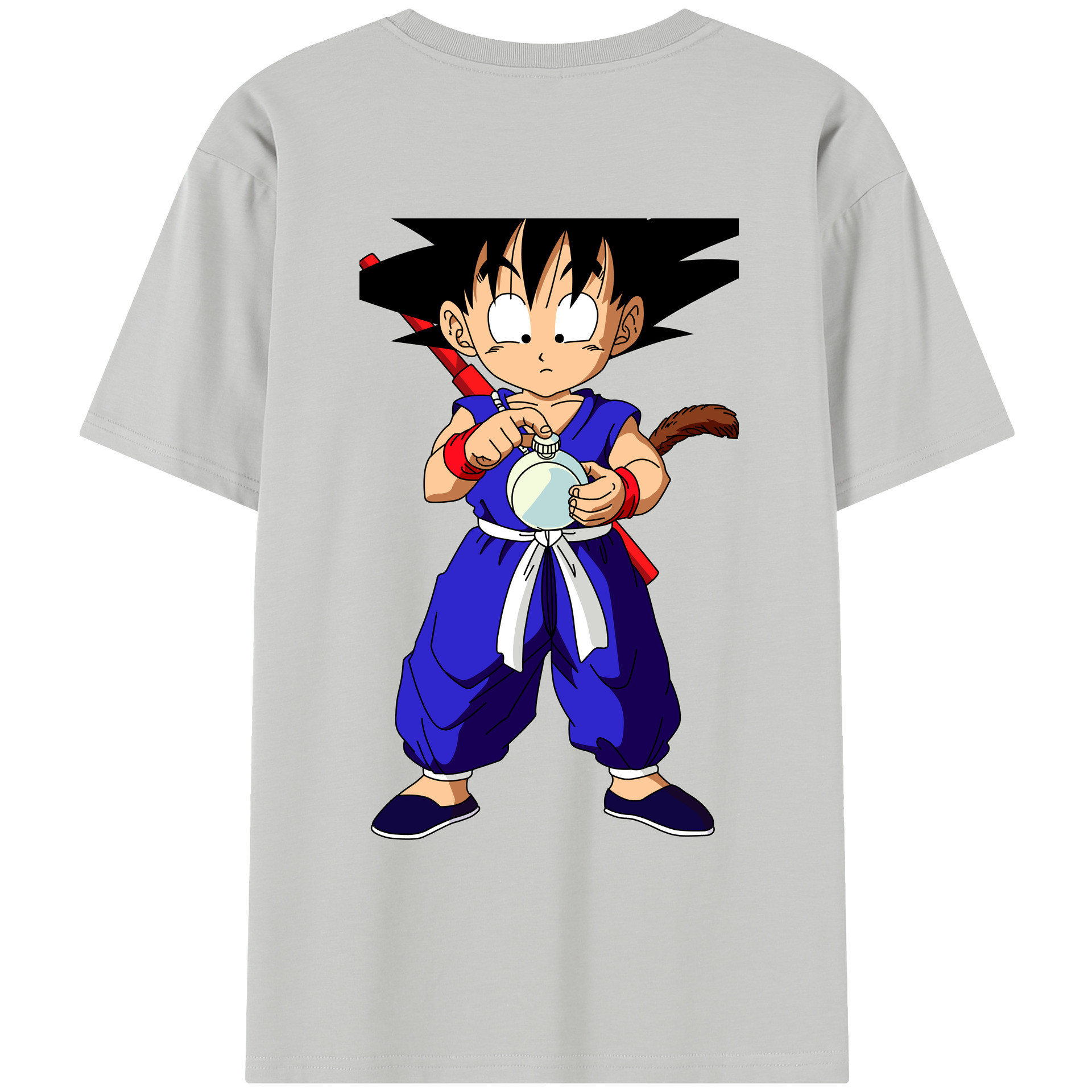 （画像用） ドラゴンボール 孫悟空（そん ごくう）Son Goku カカロット DRAGON BALL Kakarotto レディース半袖Tシャツ(バックプリント)