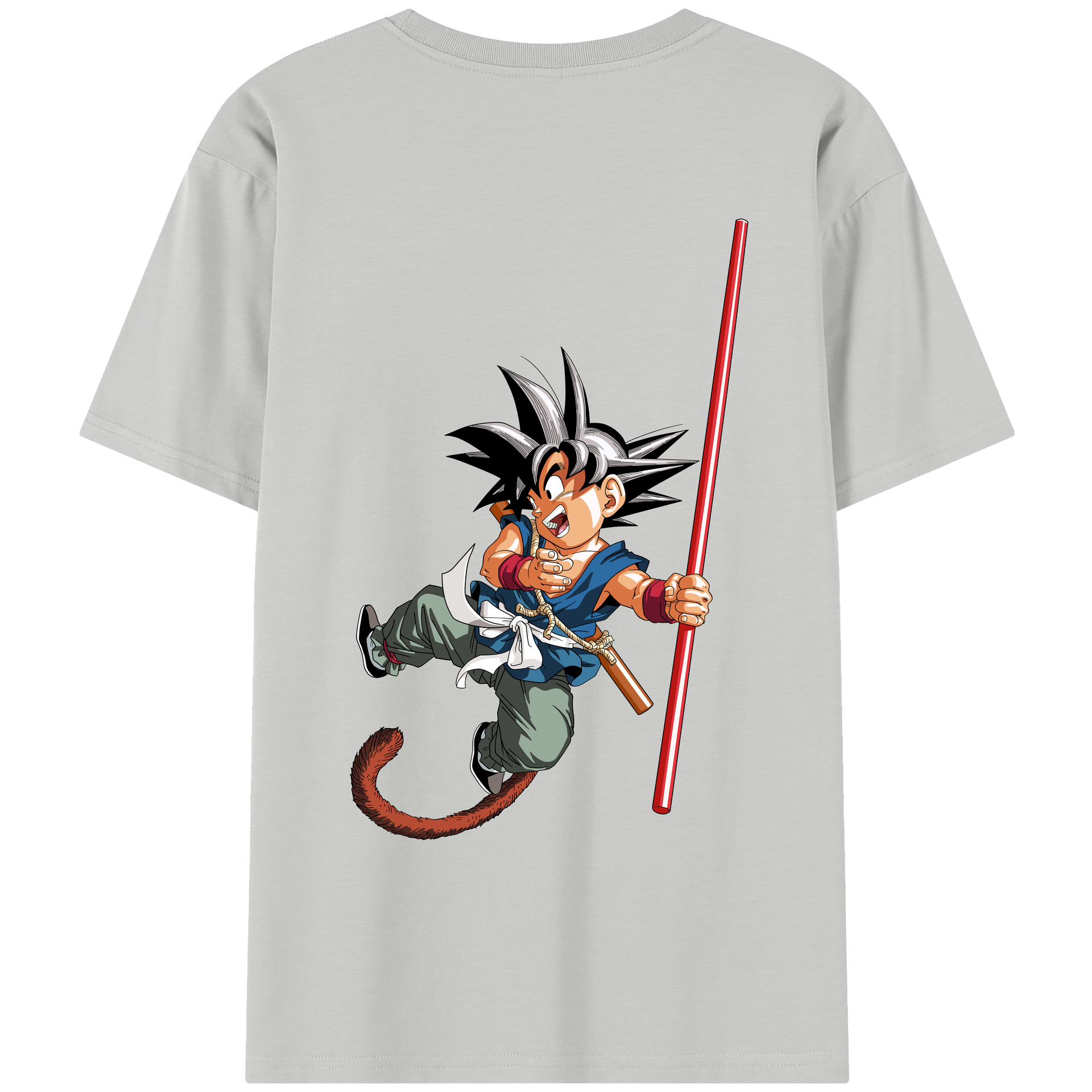 （画像用） ドラゴンボール 孫悟空（そん ごくう）Son Goku カカロット DRAGON BALL Kakarotto レディース半袖Tシャツ(バックプリント)