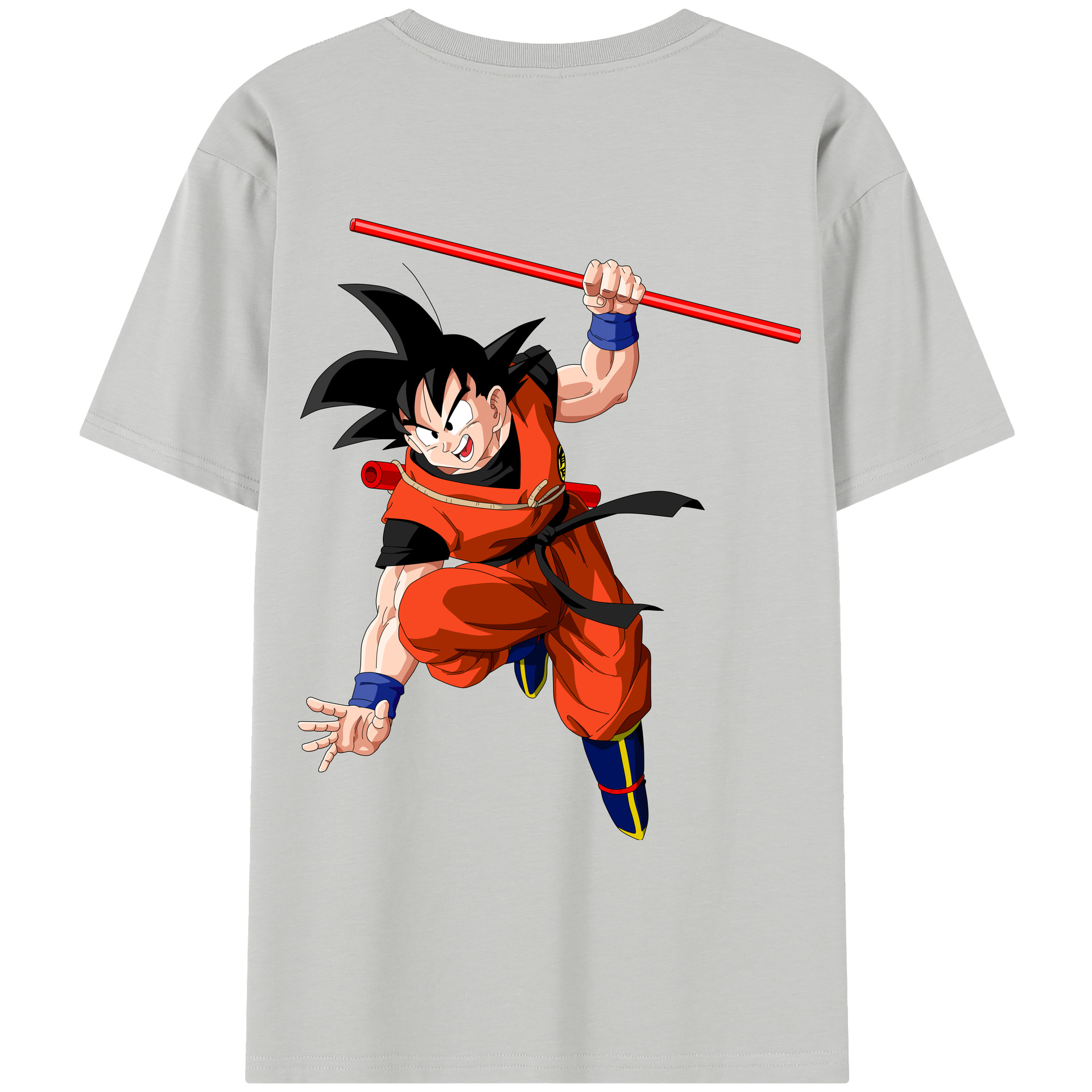 （画像用） ドラゴンボール 孫悟空（そん ごくう）Son Goku カカロット DRAGON BALL Kakarotto レディース半袖Tシャツ(バックプリント)