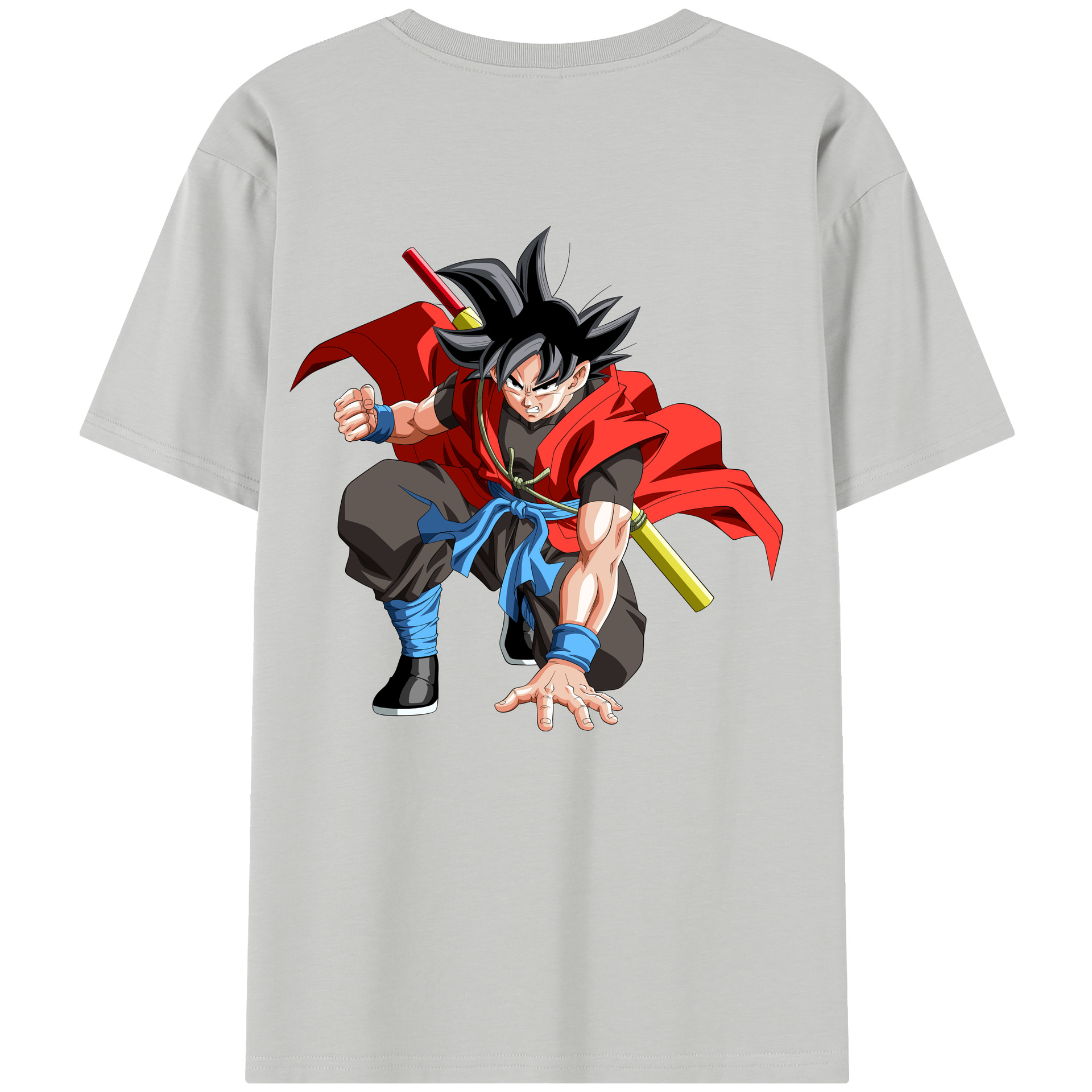 （画像用） ドラゴンボール 孫悟空（そん ごくう）Son Goku カカロット DRAGON BALL Kakarotto レディース半袖Tシャツ(バックプリント)