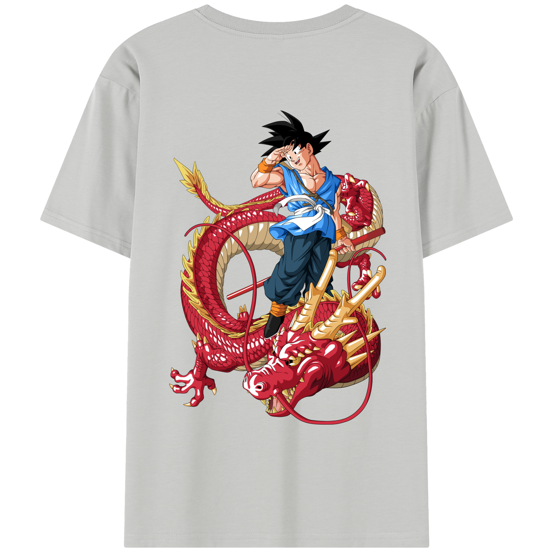 （画像用） ドラゴンボール 孫悟空（そん ごくう）Son Goku カカロット DRAGON BALL Kakarotto レディース半袖Tシャツ(バックプリント)