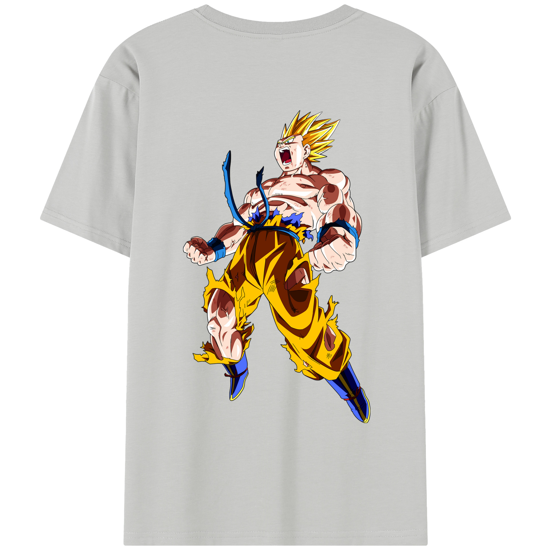（画像用） ドラゴンボール 孫悟空（そん ごくう）Son Goku カカロット DRAGON BALL Kakarotto レディース半袖Tシャツ(バックプリント)