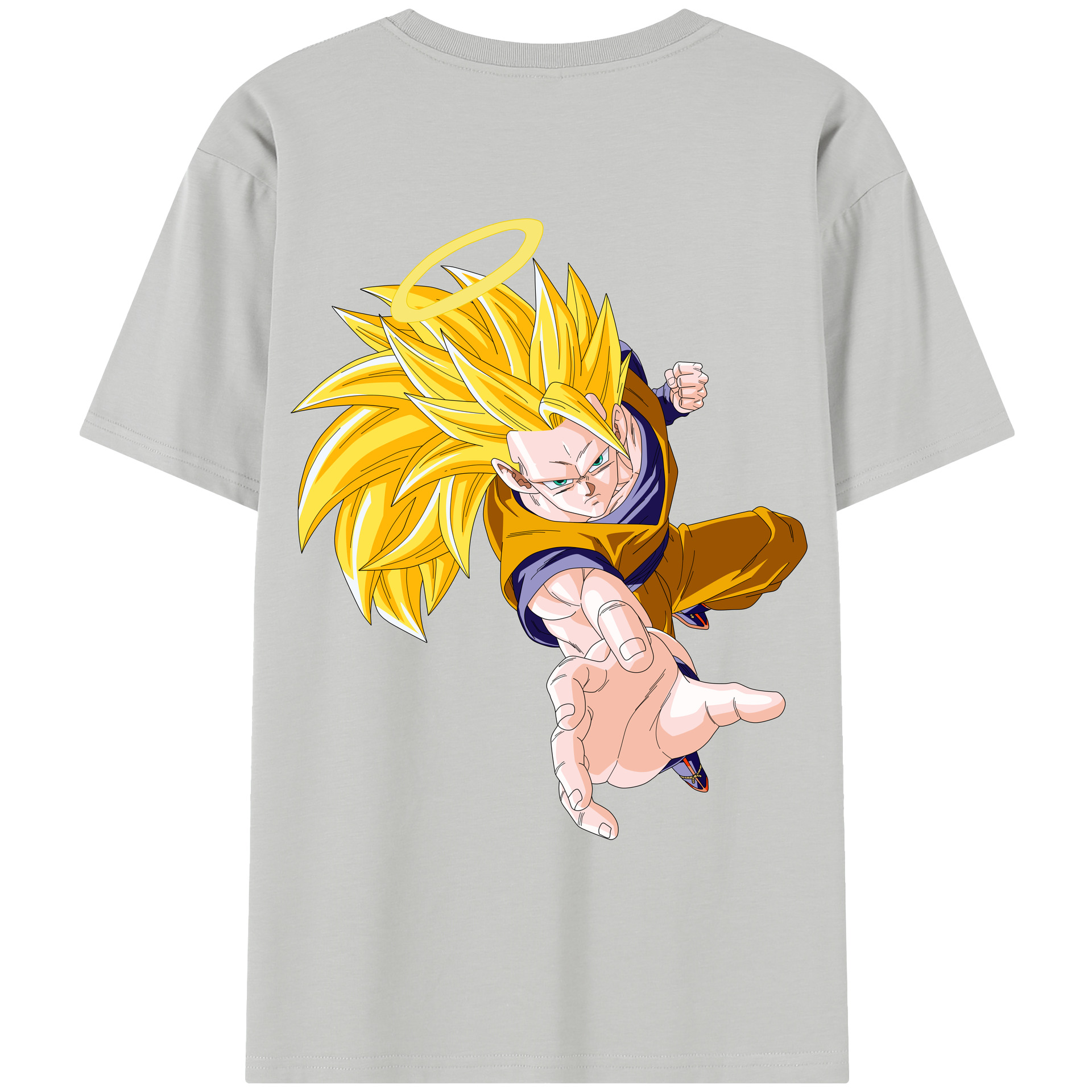 （画像用） ドラゴンボール 孫悟空（そん ごくう）Son Goku カカロット DRAGON BALL Kakarotto レディース半袖Tシャツ(バックプリント)