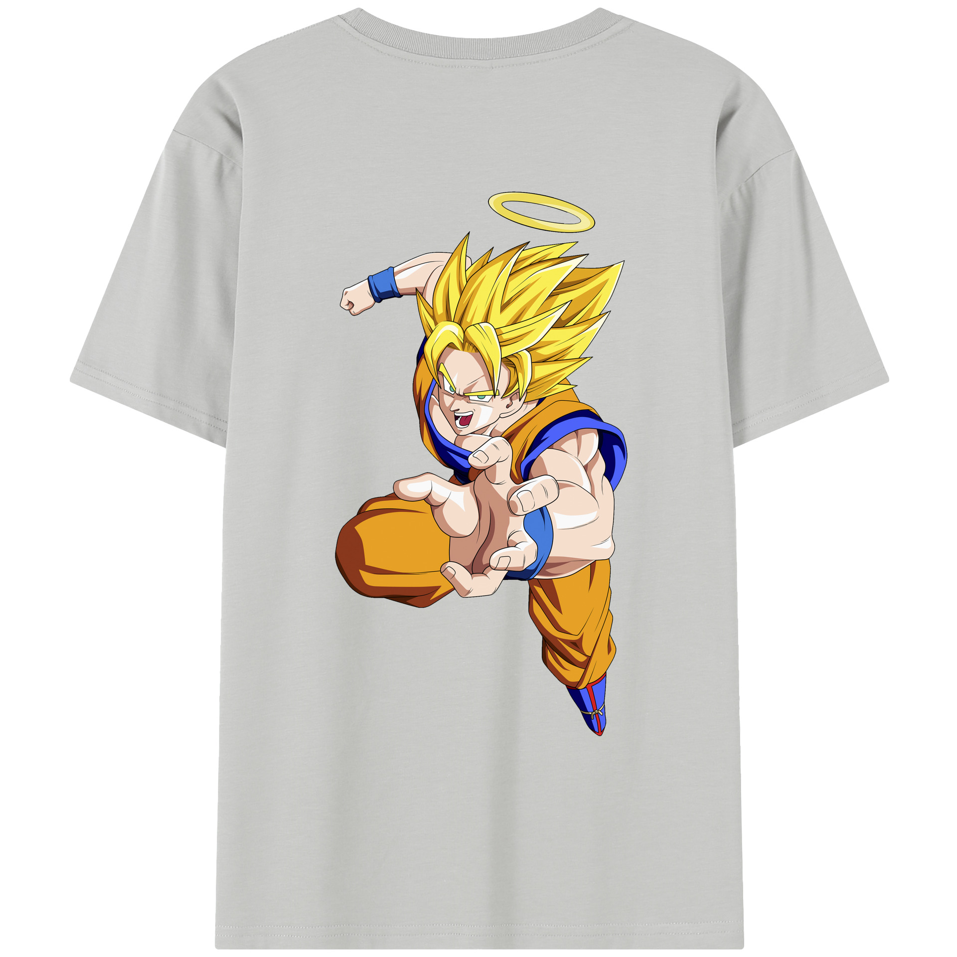 （画像用） ドラゴンボール 孫悟空（そん ごくう）Son Goku カカロット DRAGON BALL Kakarotto レディース半袖Tシャツ(バックプリント)