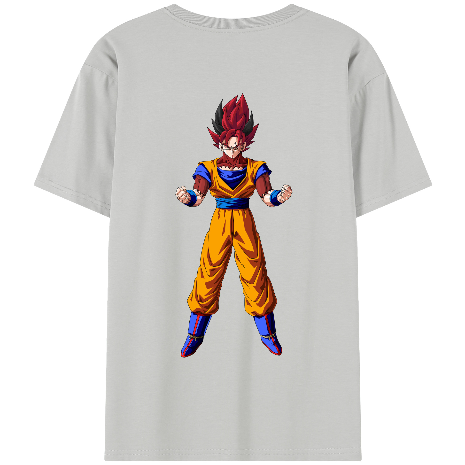 （画像用） ドラゴンボール 孫悟空（そん ごくう）Son Goku カカロット DRAGON BALL Kakarotto レディース半袖Tシャツ(バックプリント)