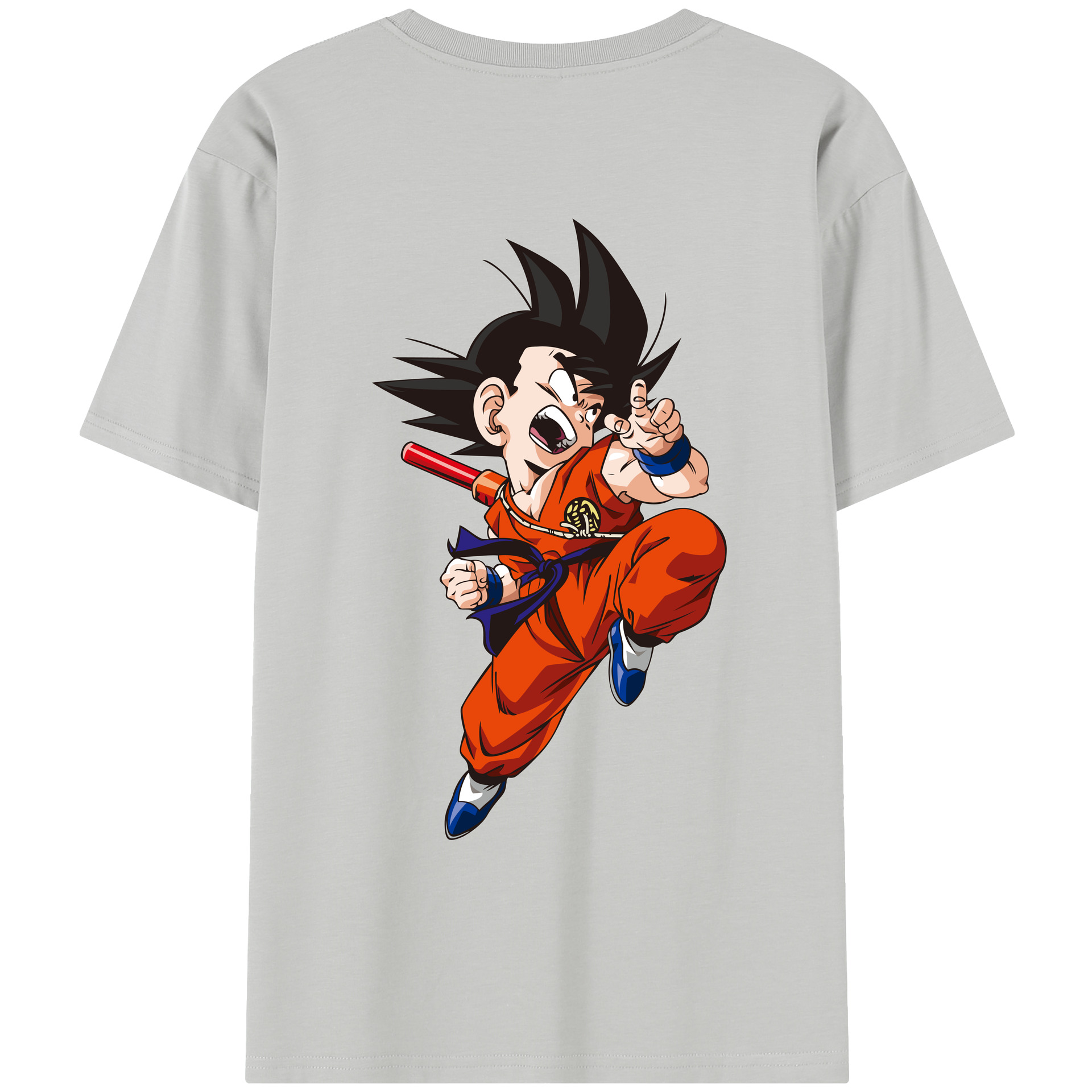 （画像用） ドラゴンボール 孫悟空（そん ごくう）Son Goku カカロット DRAGON BALL Kakarotto レディース半袖Tシャツ(バックプリント)