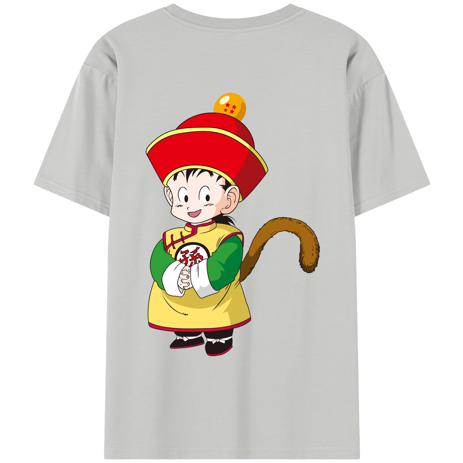 （画像用） ドラゴンボール 孫悟空（そん ごくう）Son Goku カカロット DRAGON BALL Kakarotto レディース半袖Tシャツ(バックプリント)