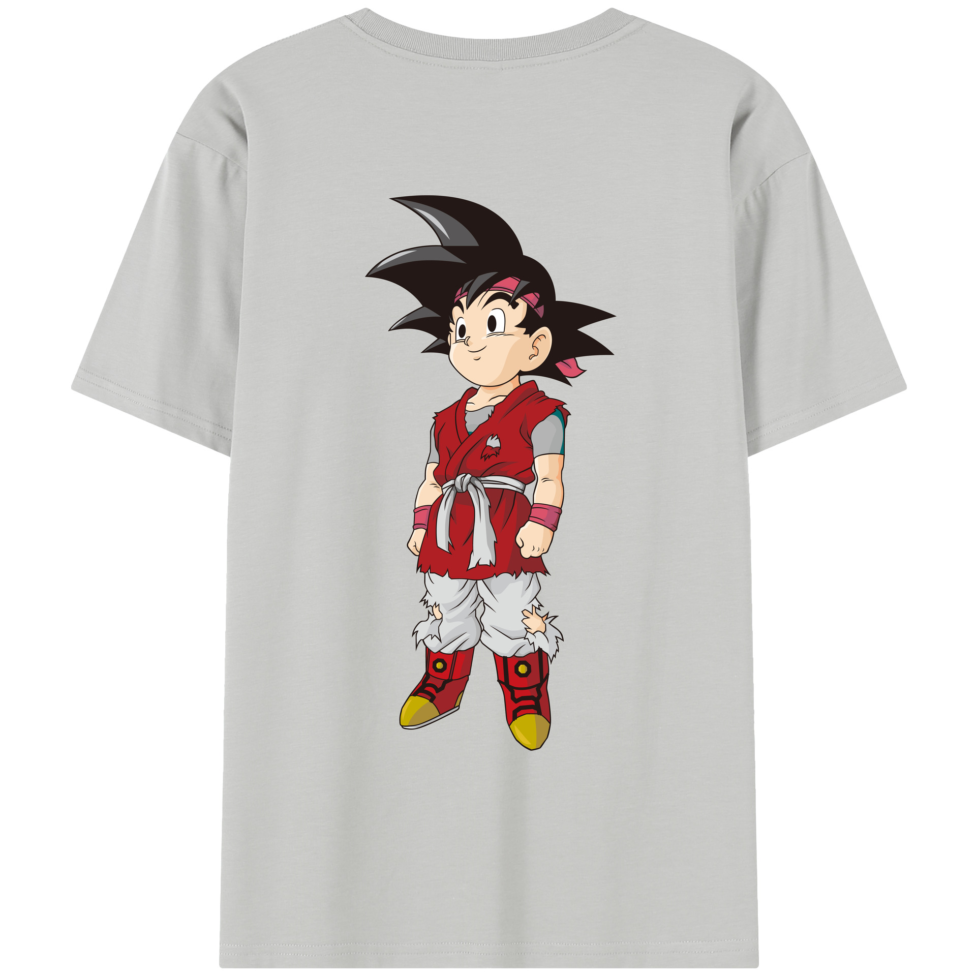 （画像用） ドラゴンボール 孫悟空（そん ごくう）Son Goku カカロット DRAGON BALL Kakarotto レディース半袖Tシャツ(バックプリント)