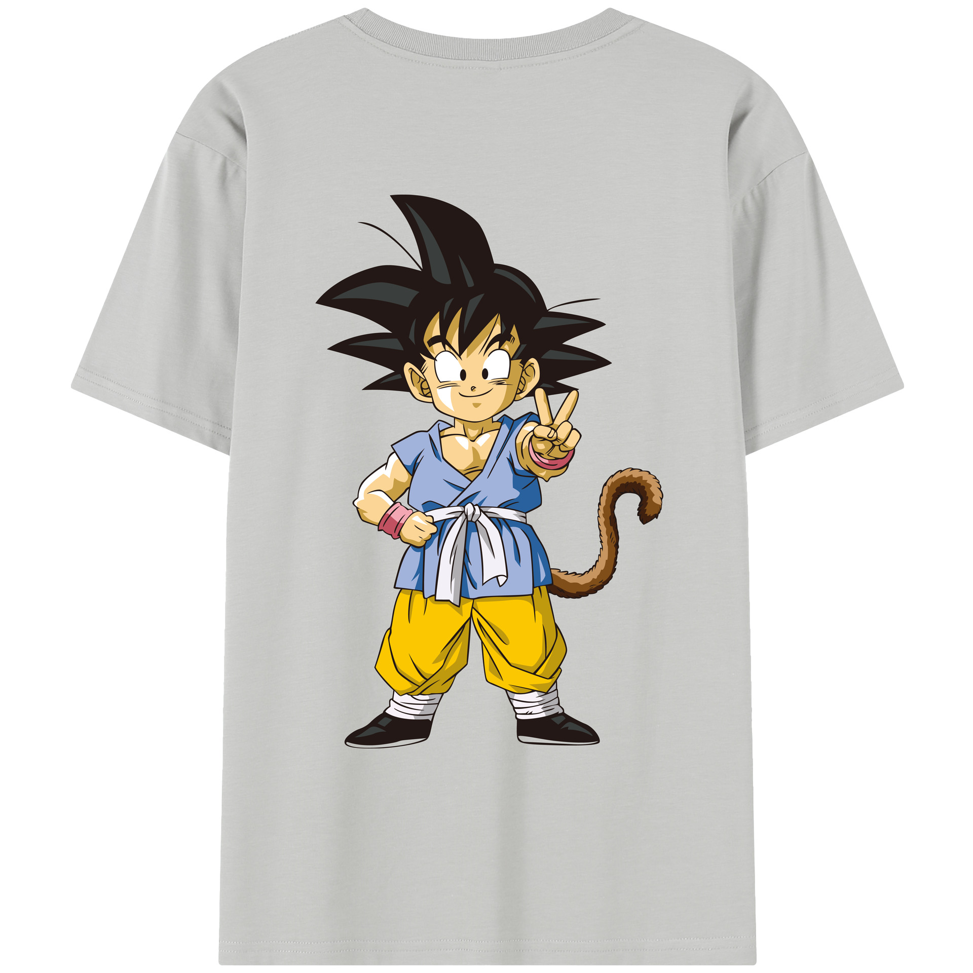 （画像用） ドラゴンボール 孫悟空（そん ごくう）Son Goku カカロット DRAGON BALL Kakarotto レディース半袖Tシャツ(バックプリント)