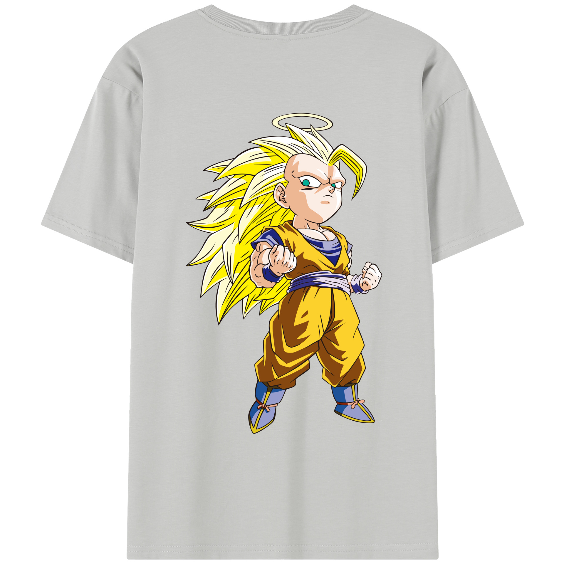 （画像用） ドラゴンボール 孫悟空（そん ごくう）Son Goku カカロット DRAGON BALL Kakarotto レディース半袖Tシャツ(バックプリント)