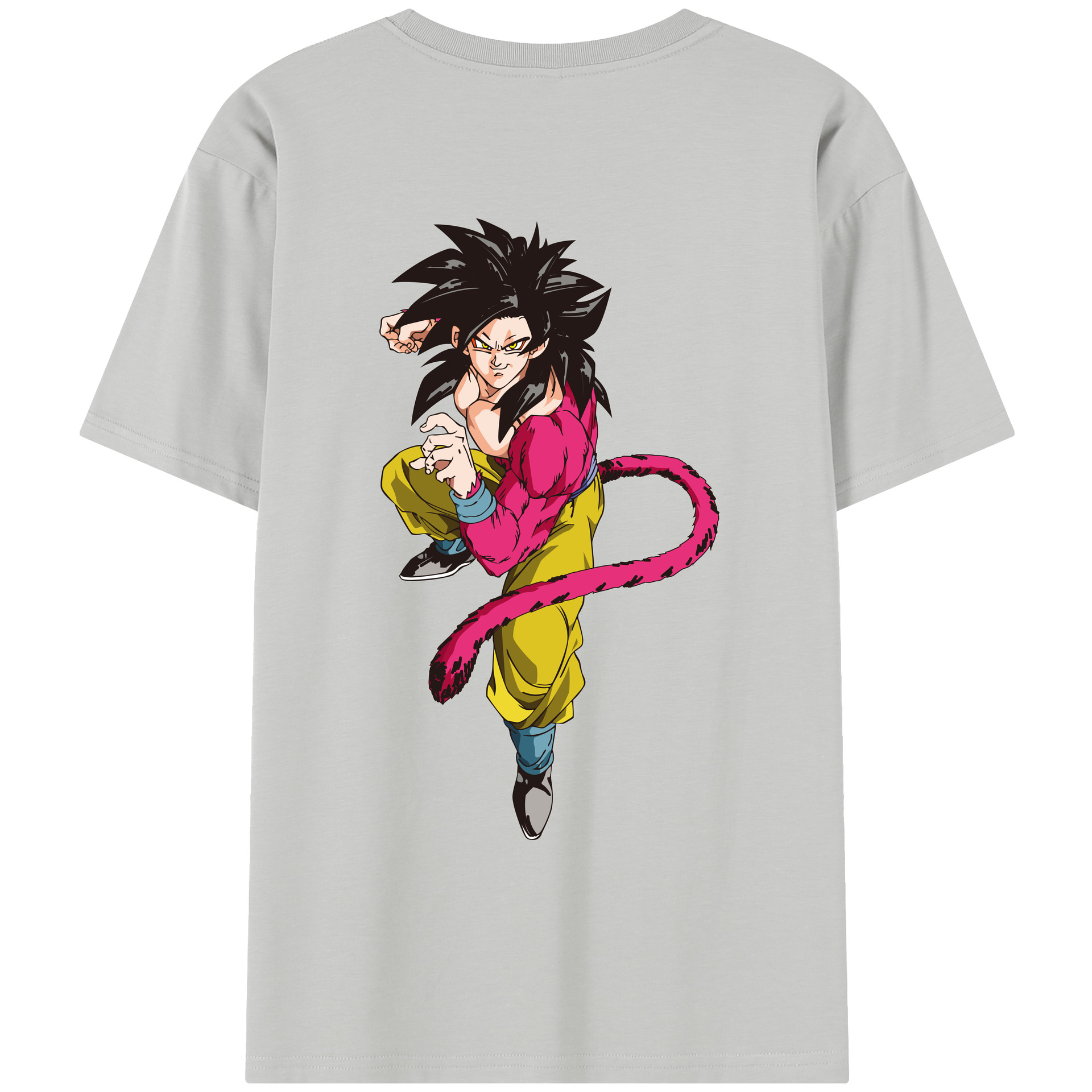 （画像用） ドラゴンボール 孫悟空（そん ごくう）Son Goku カカロット DRAGON BALL Kakarotto レディース半袖Tシャツ(バックプリント)