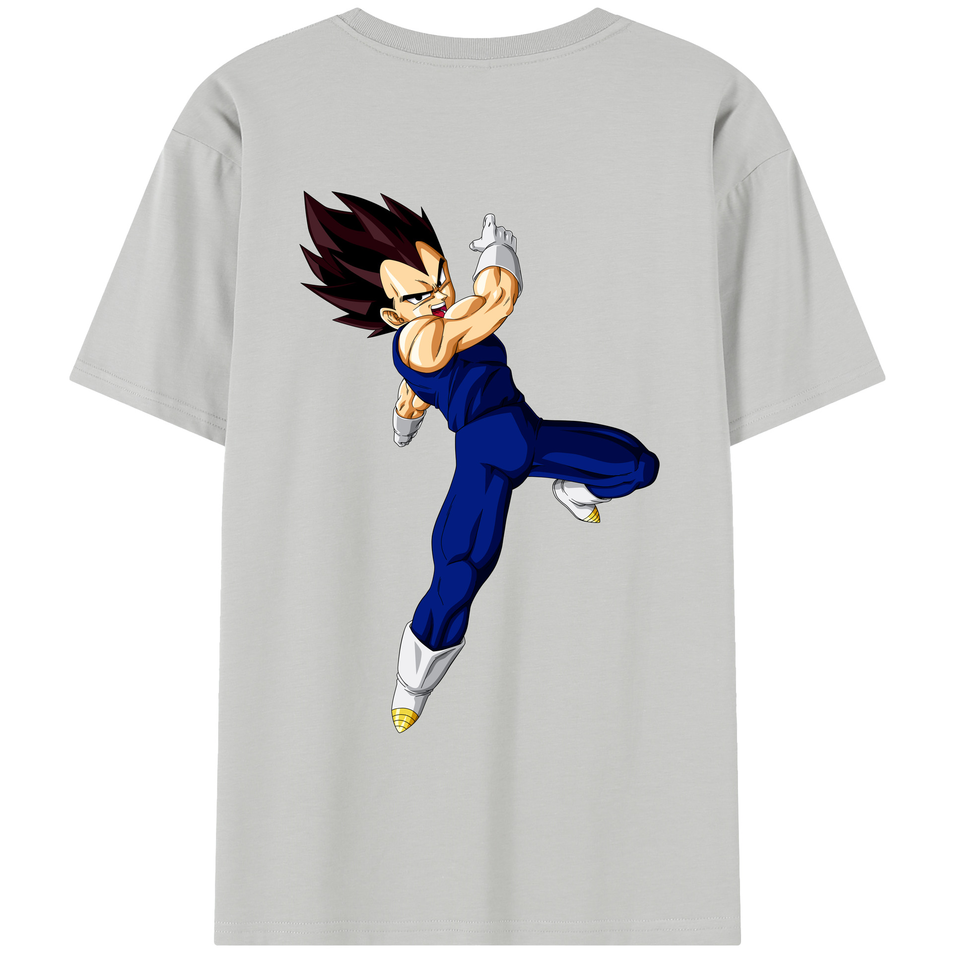 （画像用） ドラゴンボール ベジータ四世（Bejīta Yonsei）DRAGON BALL Vegeta IV レディース半袖Tシャツ(バックプリント)