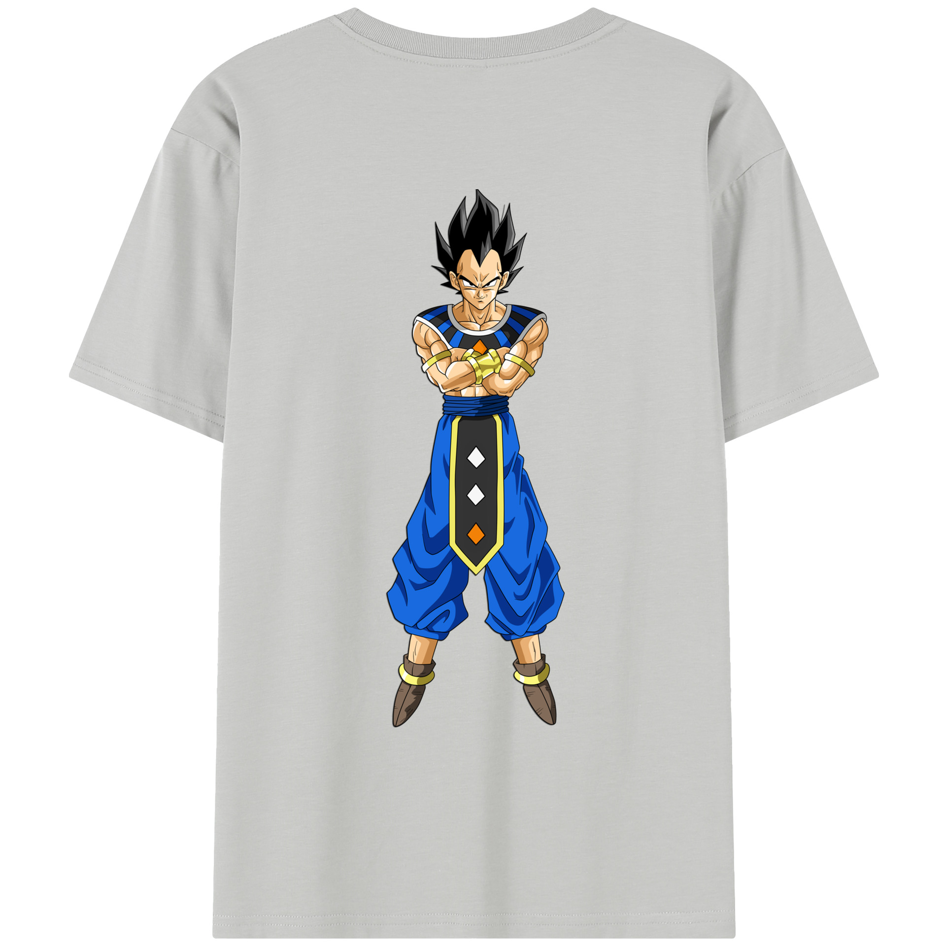（画像用） ドラゴンボール ベジータ四世（Bejīta Yonsei）DRAGON BALL Vegeta IV レディース半袖Tシャツ(バックプリント)