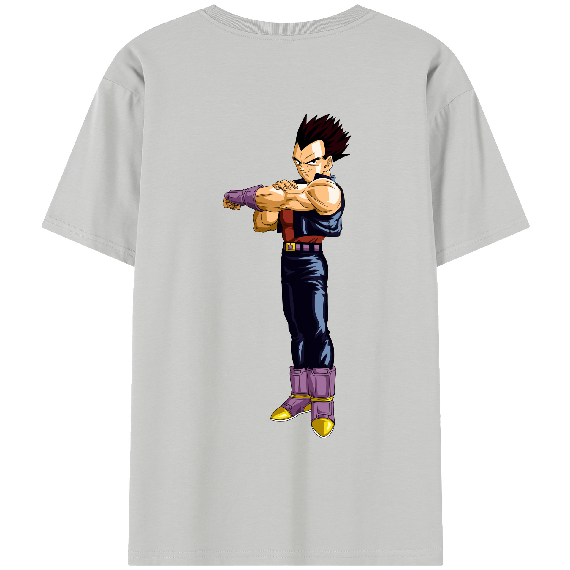 （画像用） ドラゴンボール ベジータ四世（Bejīta Yonsei）DRAGON BALL Vegeta IV レディース半袖Tシャツ(バックプリント)
