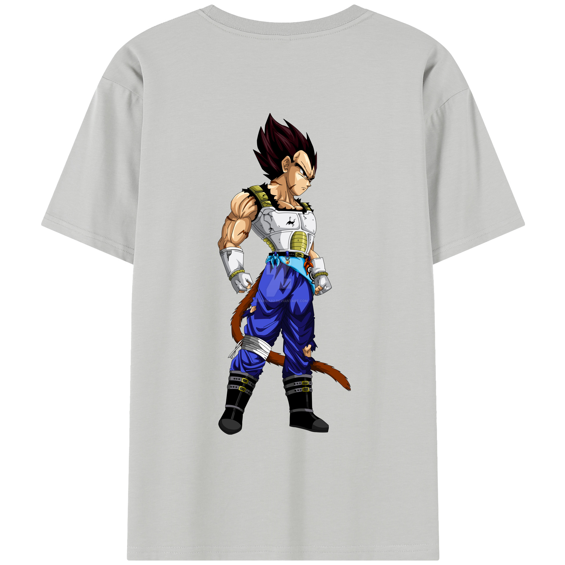 （画像用） ドラゴンボール ベジータ四世（Bejīta Yonsei）DRAGON BALL Vegeta IV レディース半袖Tシャツ(バックプリント)