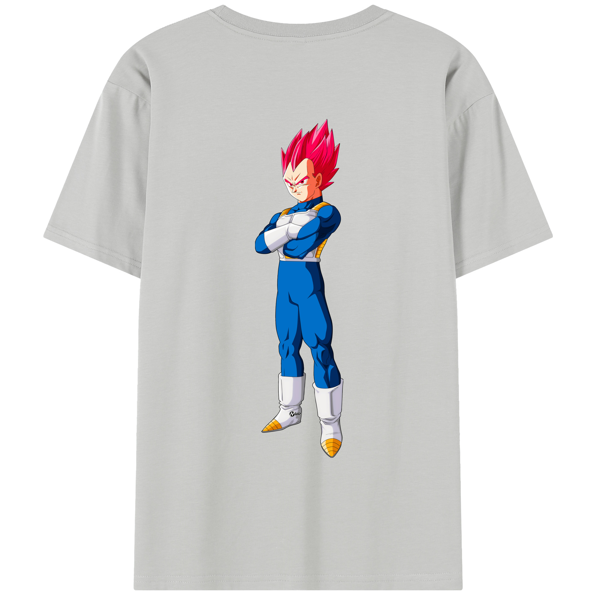 （画像用） ドラゴンボール ベジータ四世（Bejīta Yonsei）DRAGON BALL Vegeta IV レディース半袖Tシャツ(バックプリント)