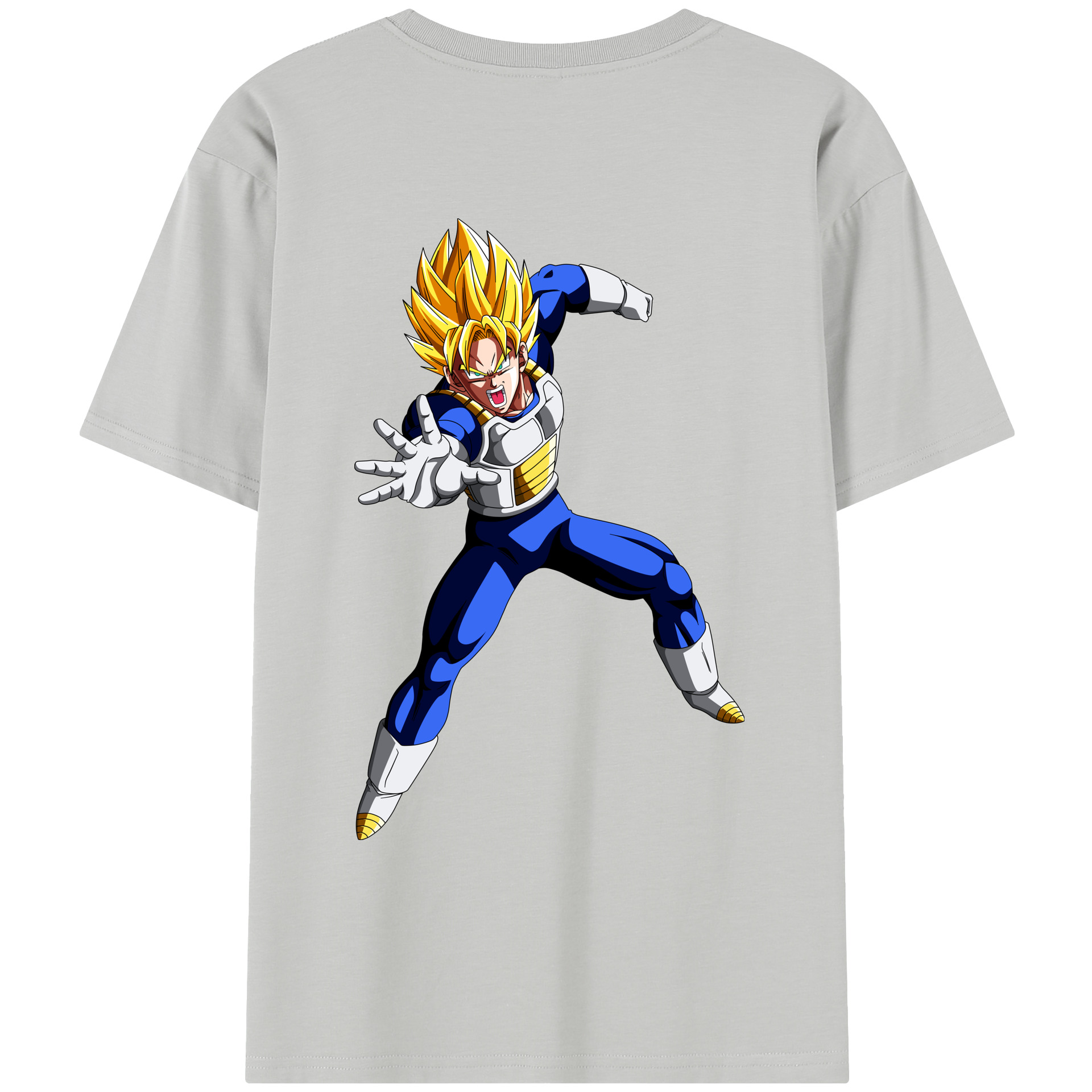 （画像用） ドラゴンボール ベジータ四世（Bejīta Yonsei）DRAGON BALL Vegeta IV レディース半袖Tシャツ(バックプリント)