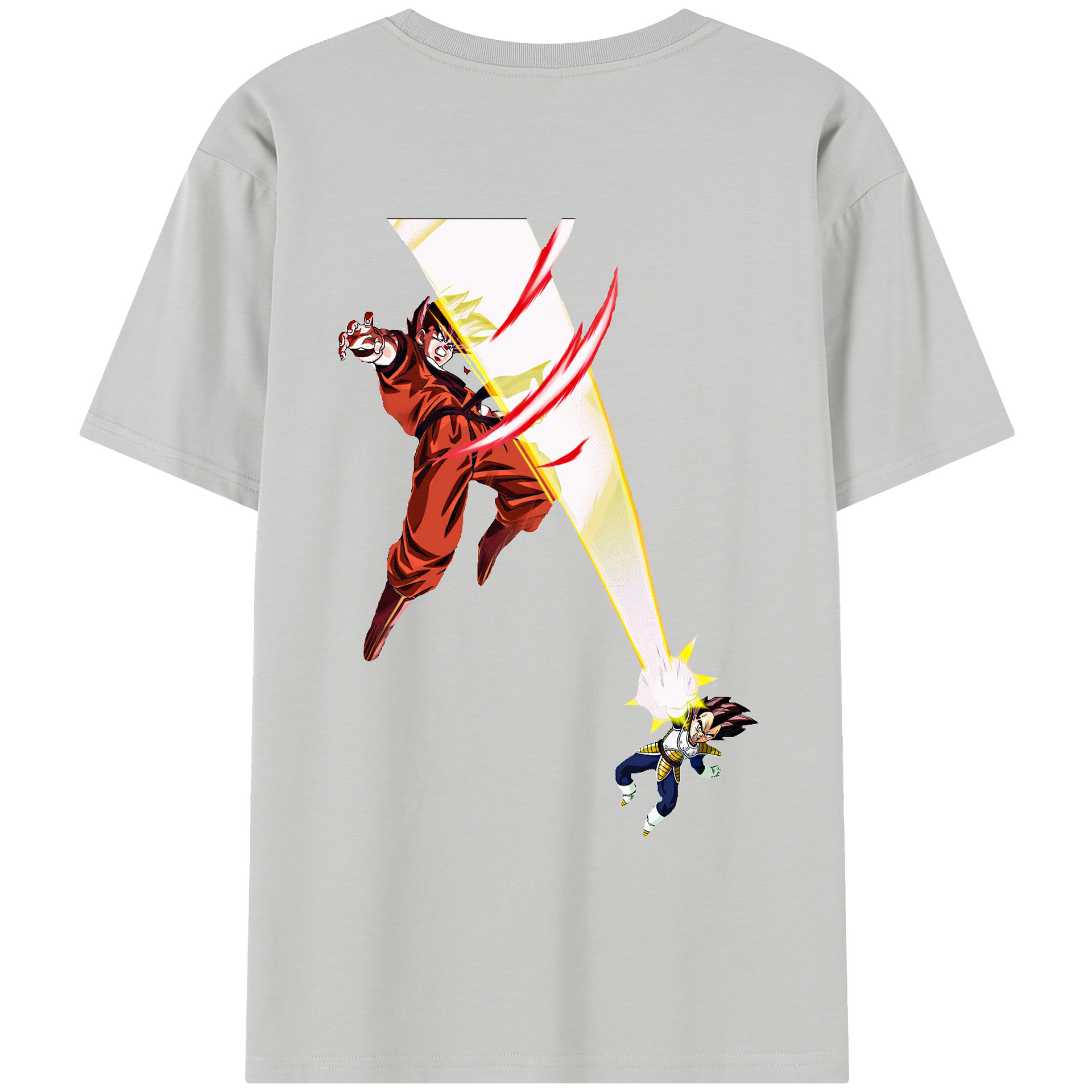 （画像用） ドラゴンボール ベジータ四世（Bejīta Yonsei）DRAGON BALL Vegeta IV レディース半袖Tシャツ(バックプリント)