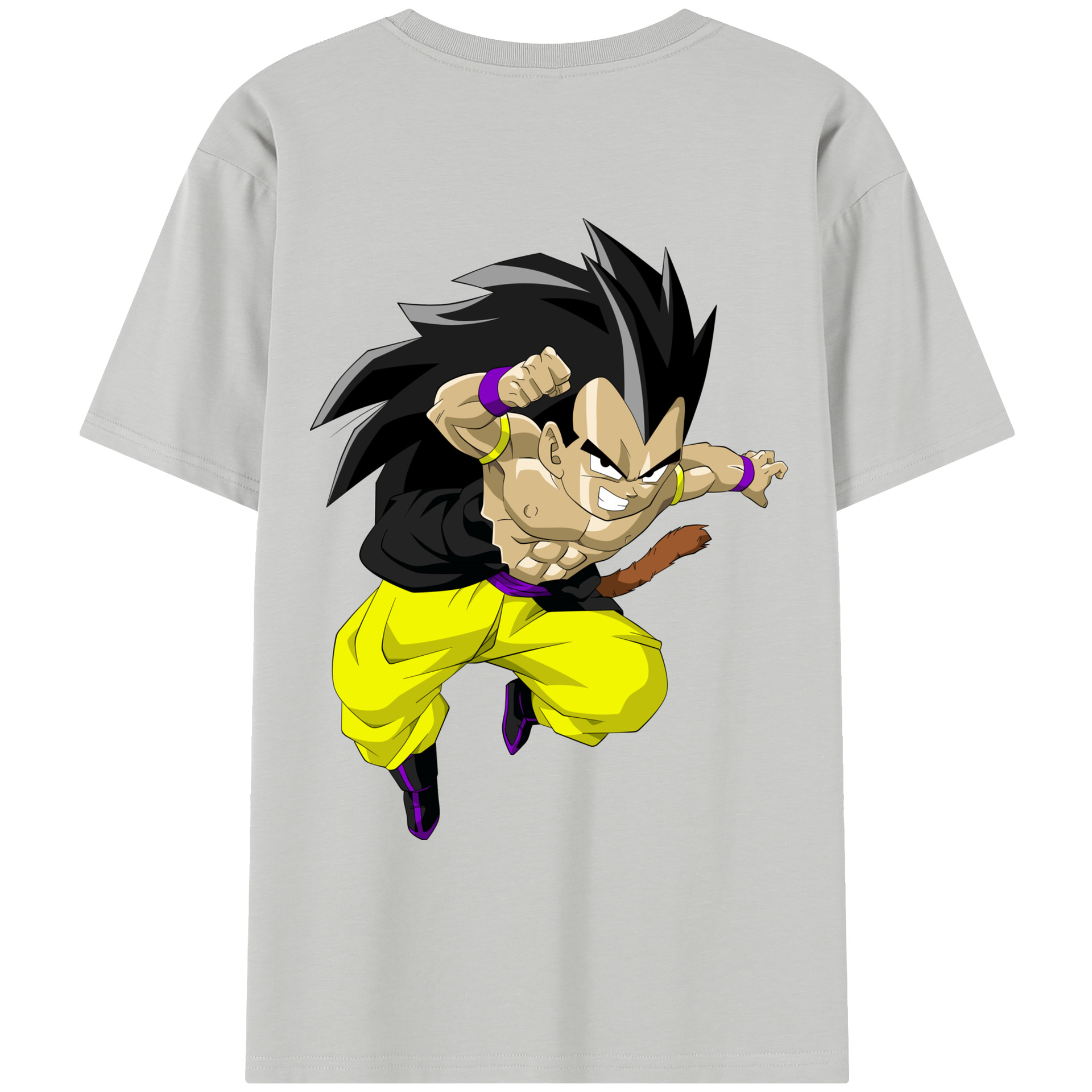 （画像用） ドラゴンボール ベジータ四世（Bejīta Yonsei）DRAGON BALL Vegeta IV レディース半袖Tシャツ(バックプリント)