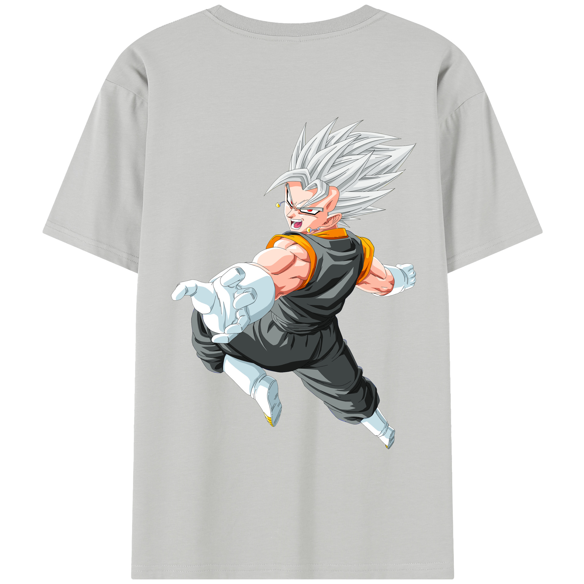 （画像用） ドラゴンボール ベジータ四世（Bejīta Yonsei）DRAGON BALL Vegeta IV レディース半袖Tシャツ(バックプリント)