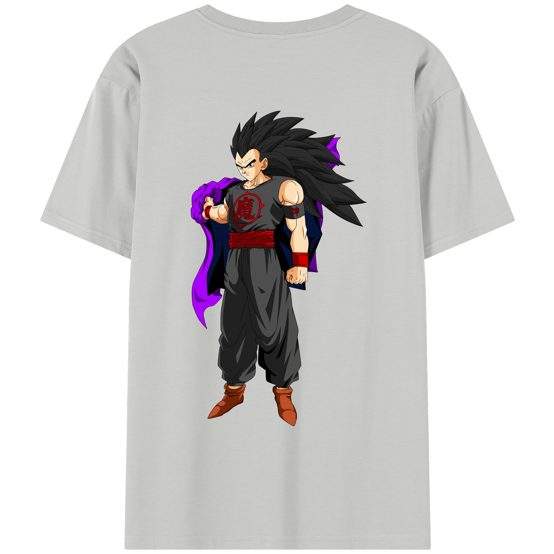 （画像用） ドラゴンボール ベジータ四世（Bejīta Yonsei）DRAGON BALL Vegeta IV レディース半袖Tシャツ(バックプリント)