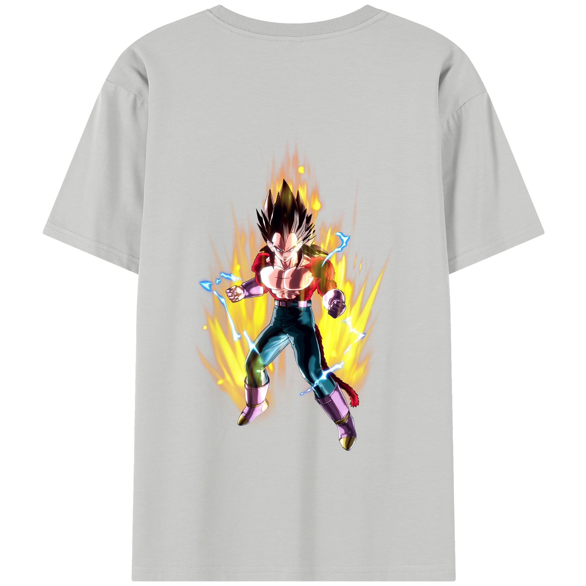 （画像用） ドラゴンボール ベジータ四世（Bejīta Yonsei）DRAGON BALL Vegeta IV レディース半袖Tシャツ(バックプリント)