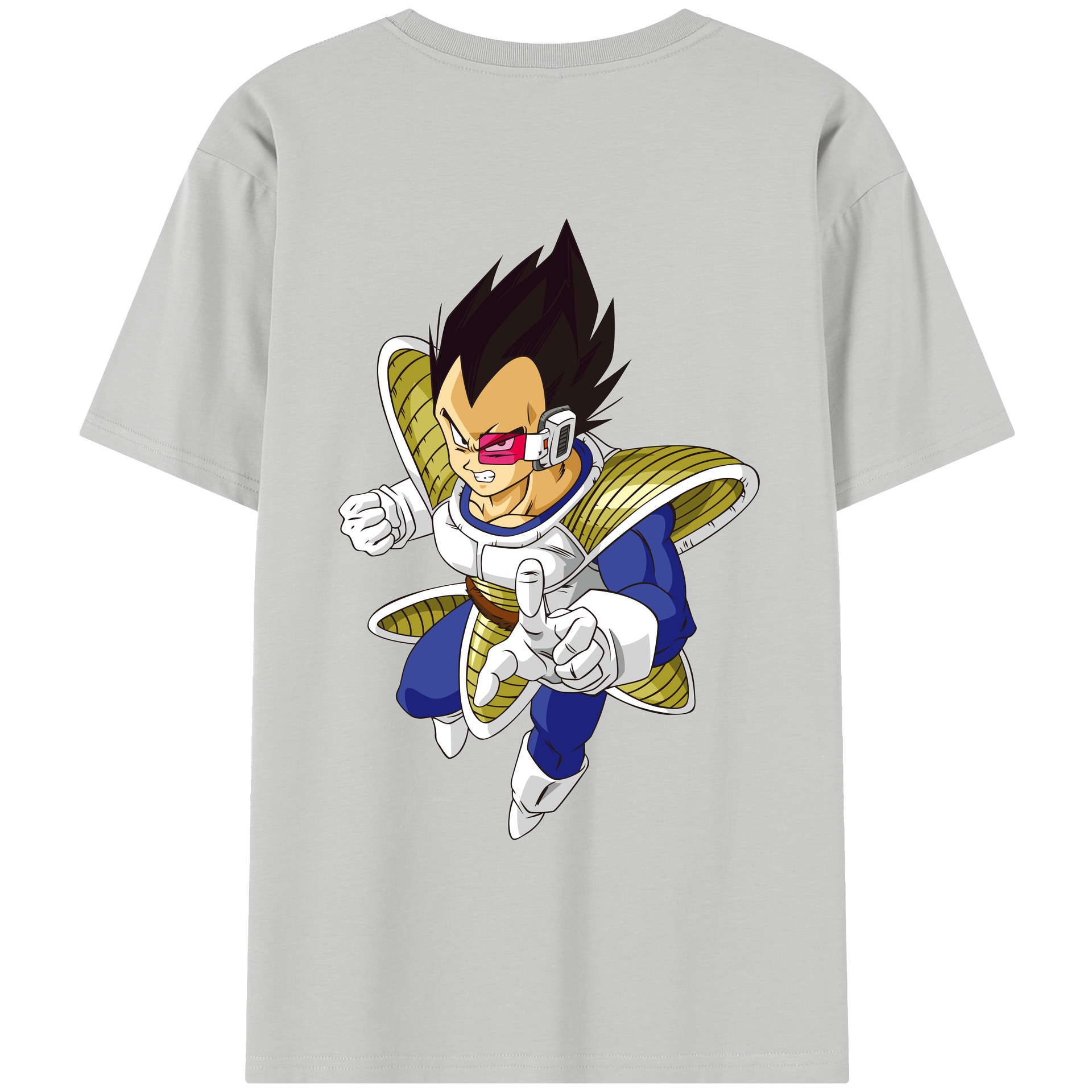 （画像用） ドラゴンボール ベジータ四世（Bejīta Yonsei）DRAGON BALL Vegeta IV レディース半袖Tシャツ(バックプリント)